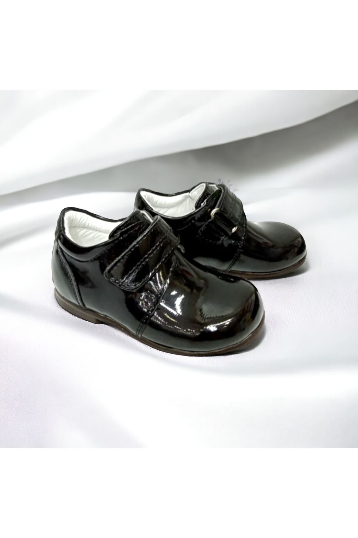 Page boy black patent shoes sale