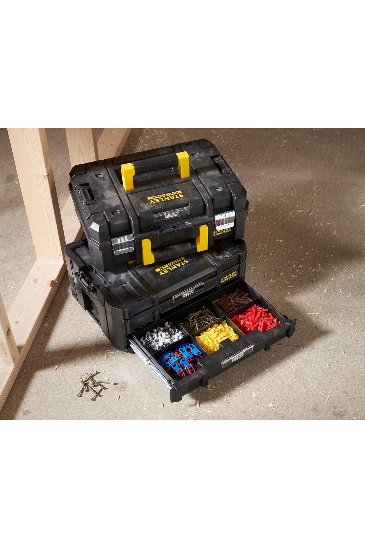 Stanley-Combo Kit Compatible With FATMAX FMST1-71981 Waterproof Tool Box And PRO-STACK Two-Drawer Chest 6