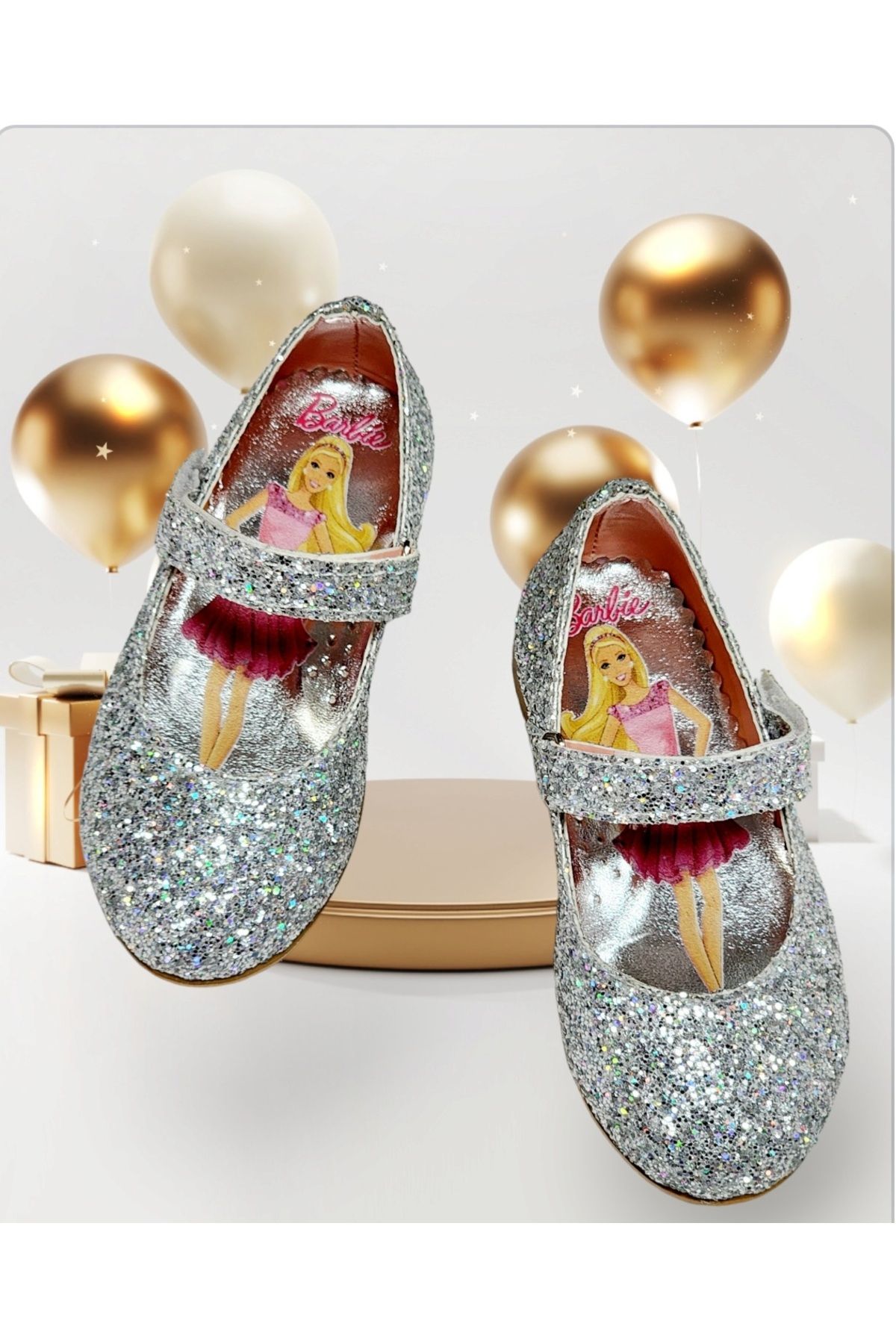 barbie babette chaussures argentées