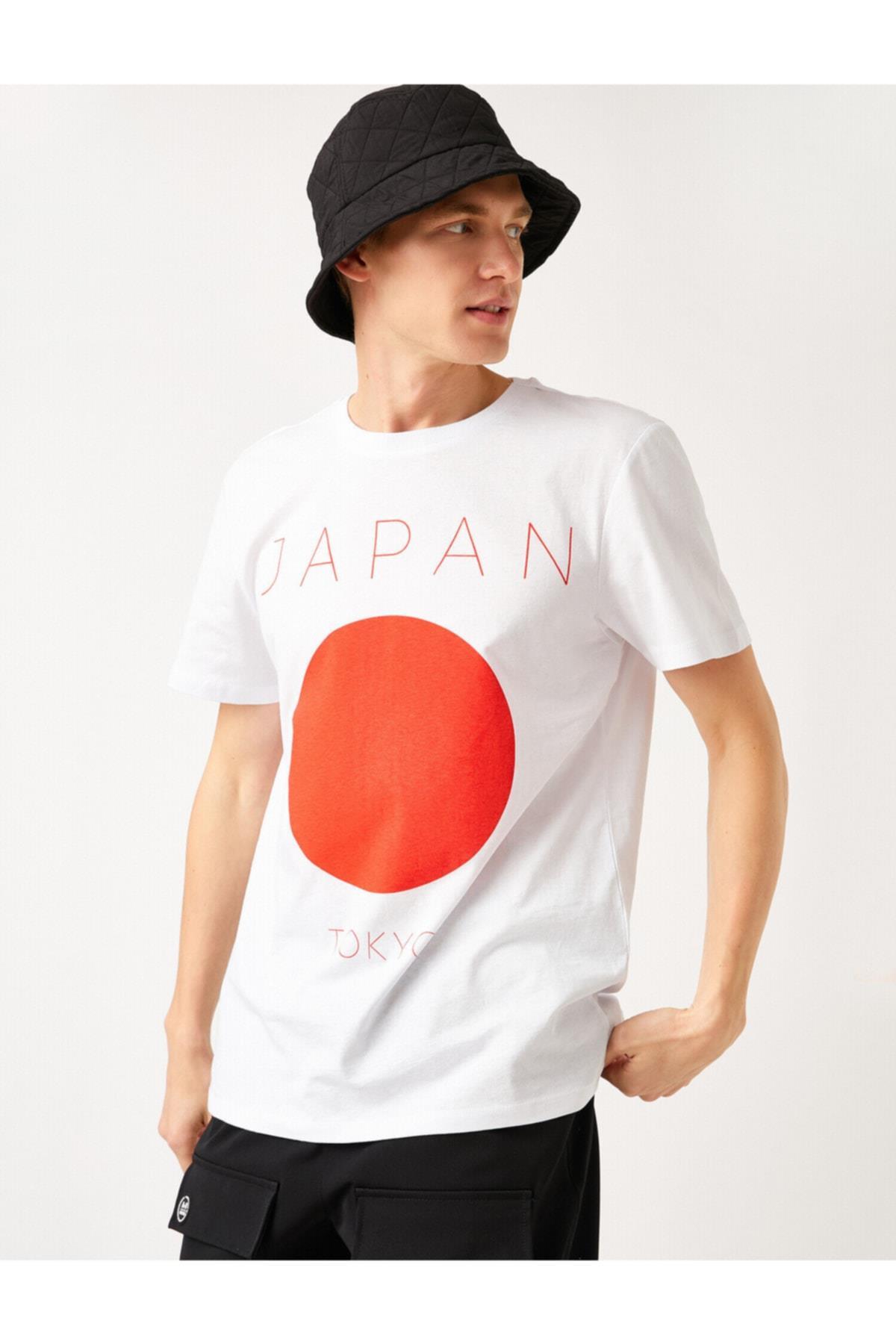 تیشرت مردانه سفید کوتون | 2SAM10752HK اورجینال - تصویر 2