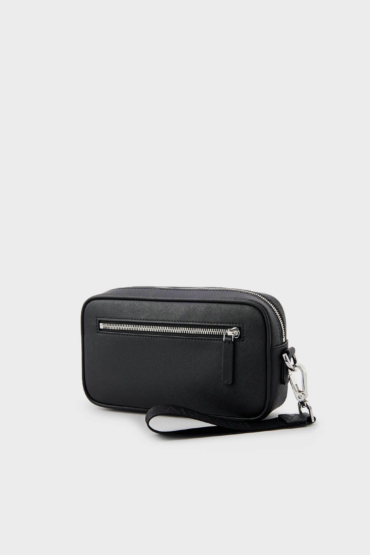 کیف دستی مردانه تراشیدن زیپ با آرم تراش Y4R356 Y138E 81072 Emporio Armani