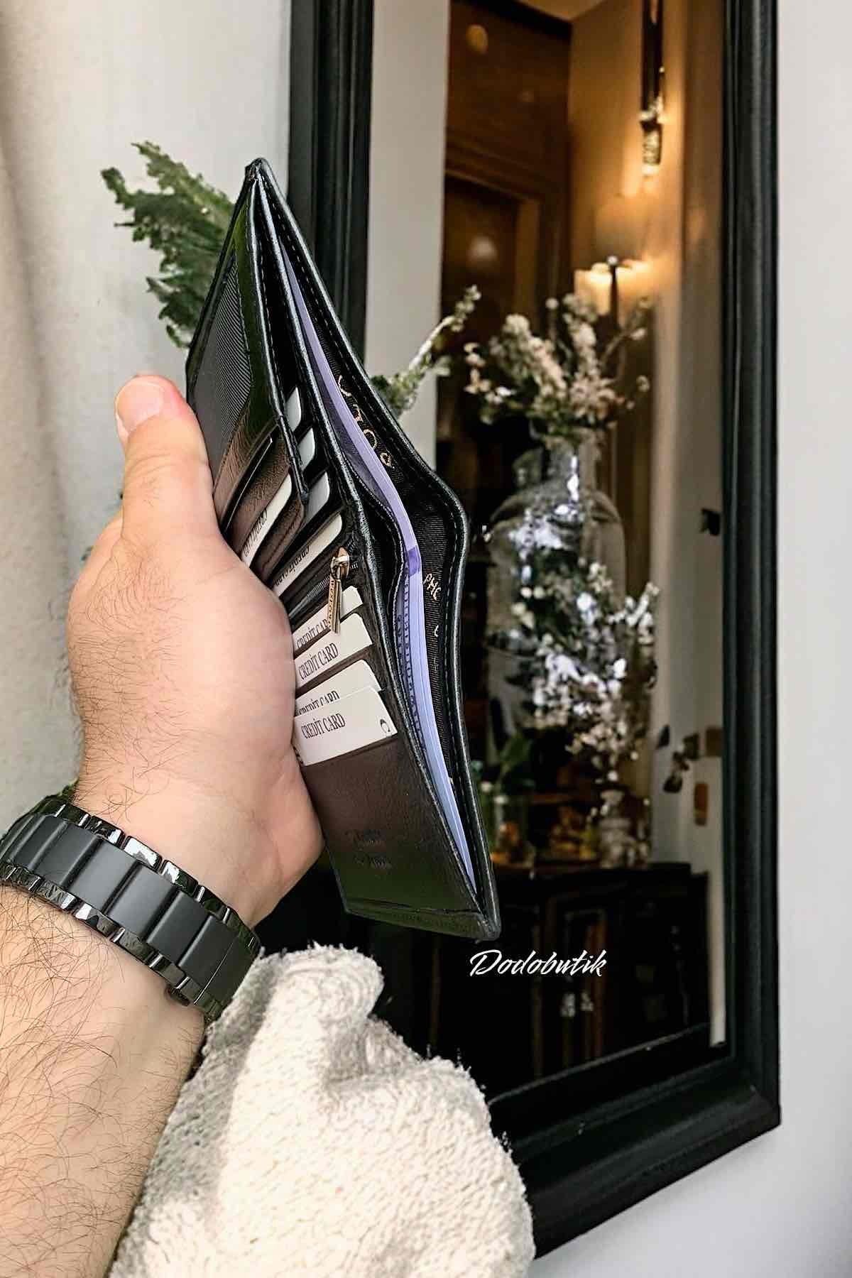 کیف پول مردانه اصلی چرم 8.5 Dodo4men