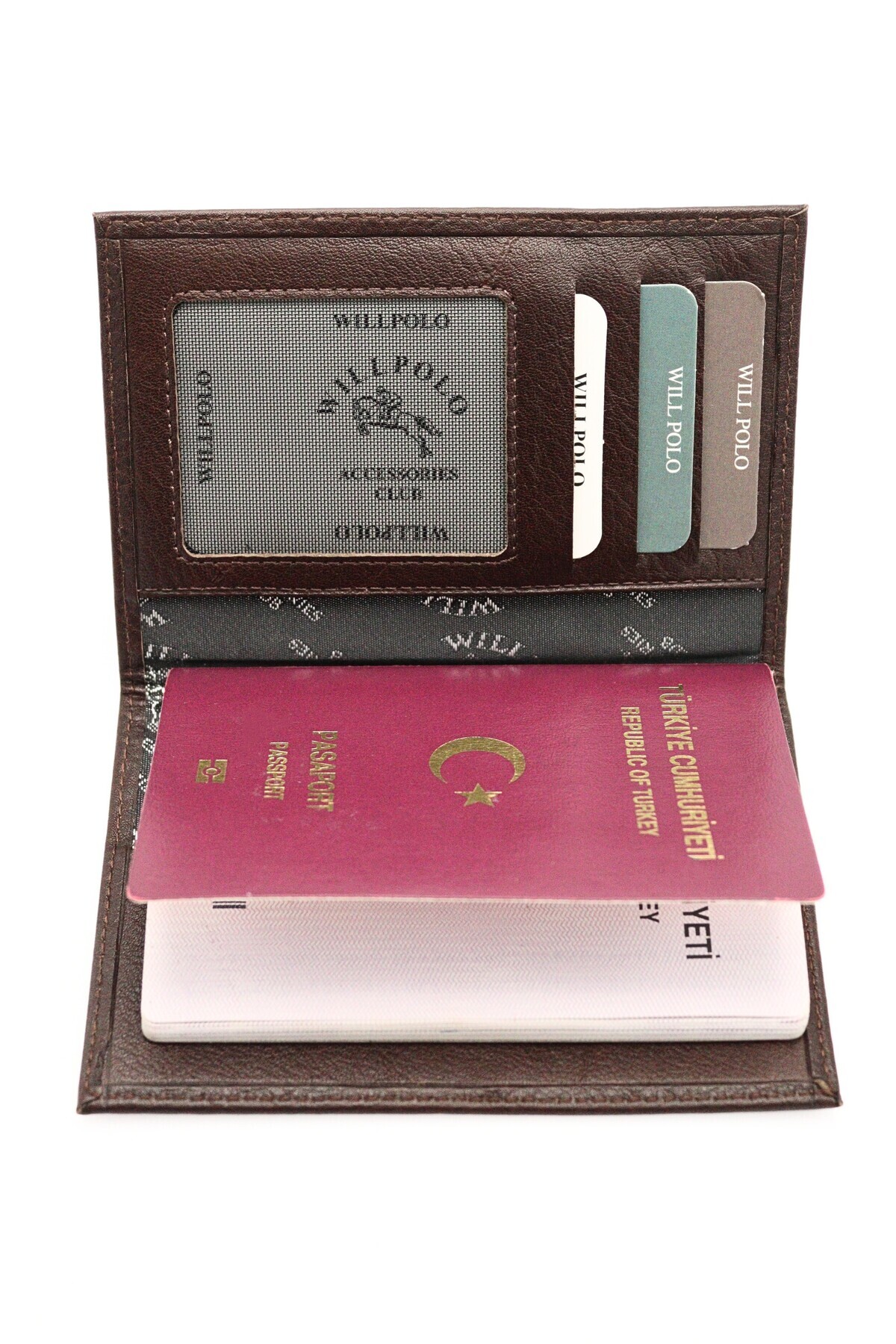 WillPolo Hakiki Deri Pasaport Kılıfı Pasaportluk