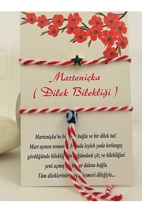 KOALA COMPANY 10 Adet Kartlı Yıldız Figürlü Marteniçka Ve Nazar Boncuklu Mart...