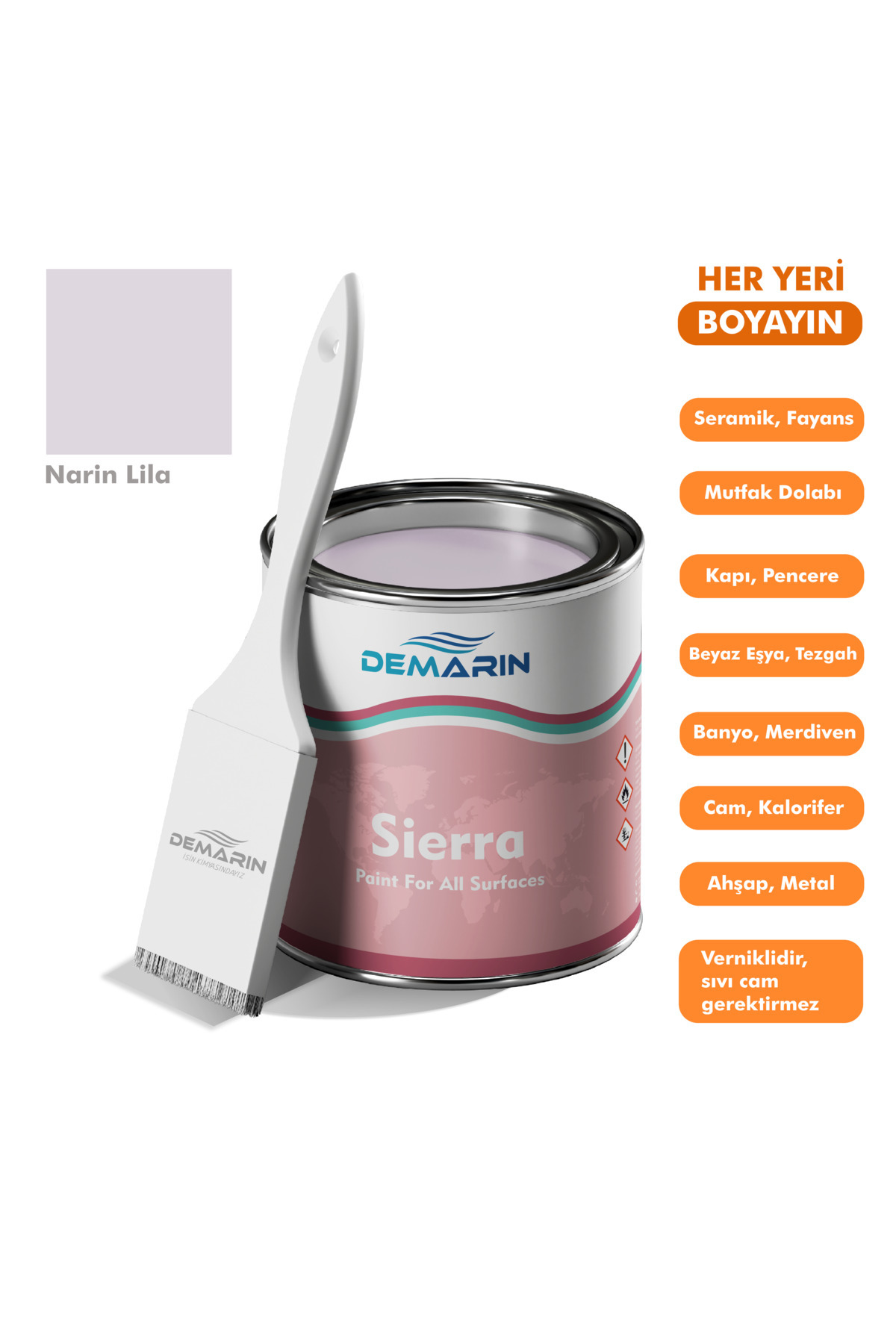 Demarin Sierra One Component Tiles, Countertops, Ceramics, Furniture, Floor Paint that Can Paint Everything 1 Kg