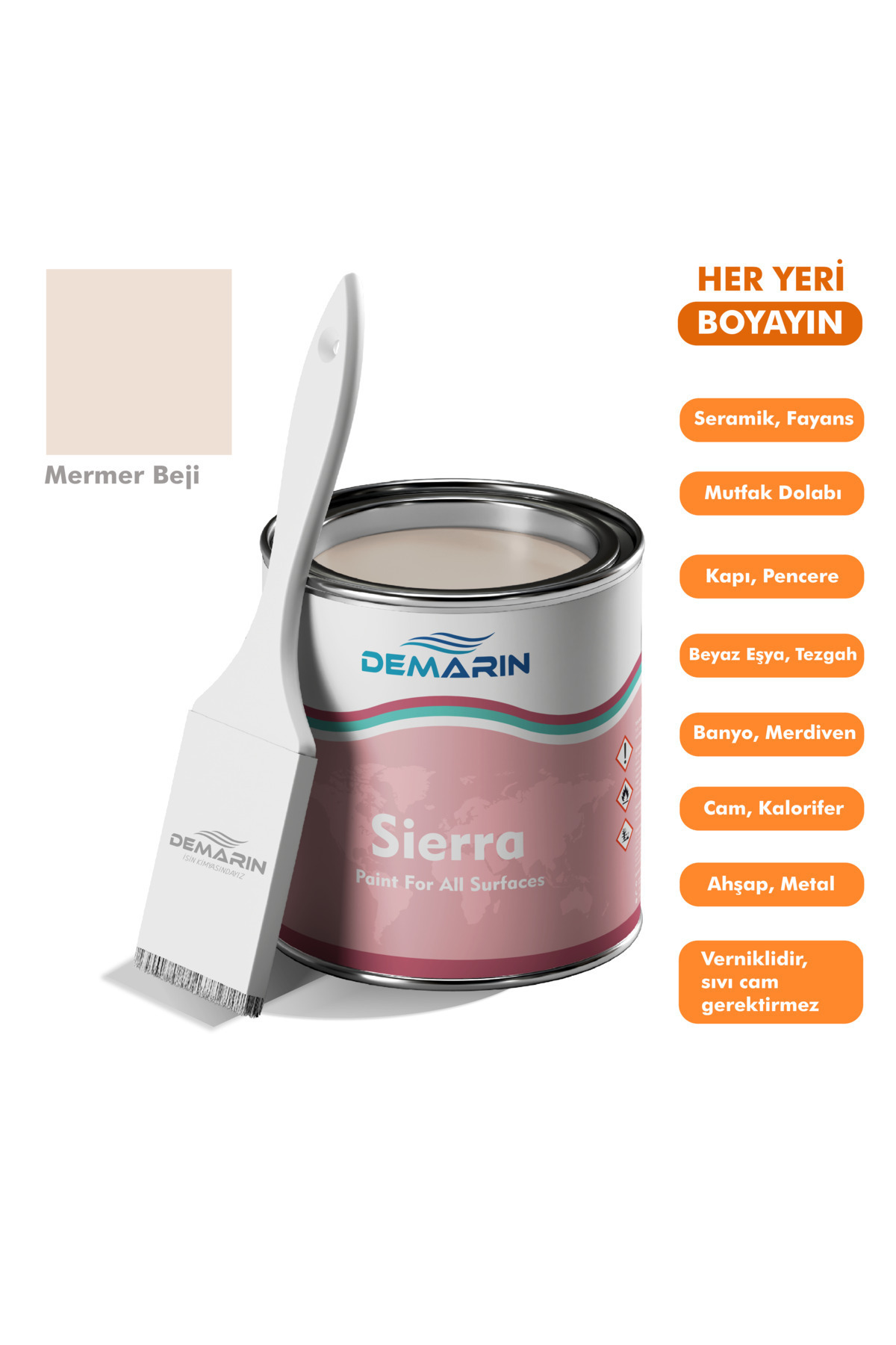Sierra One Component Painting Everything Tiles, Countertops, Ceramics, Furniture, Floor Paint 1 Kg