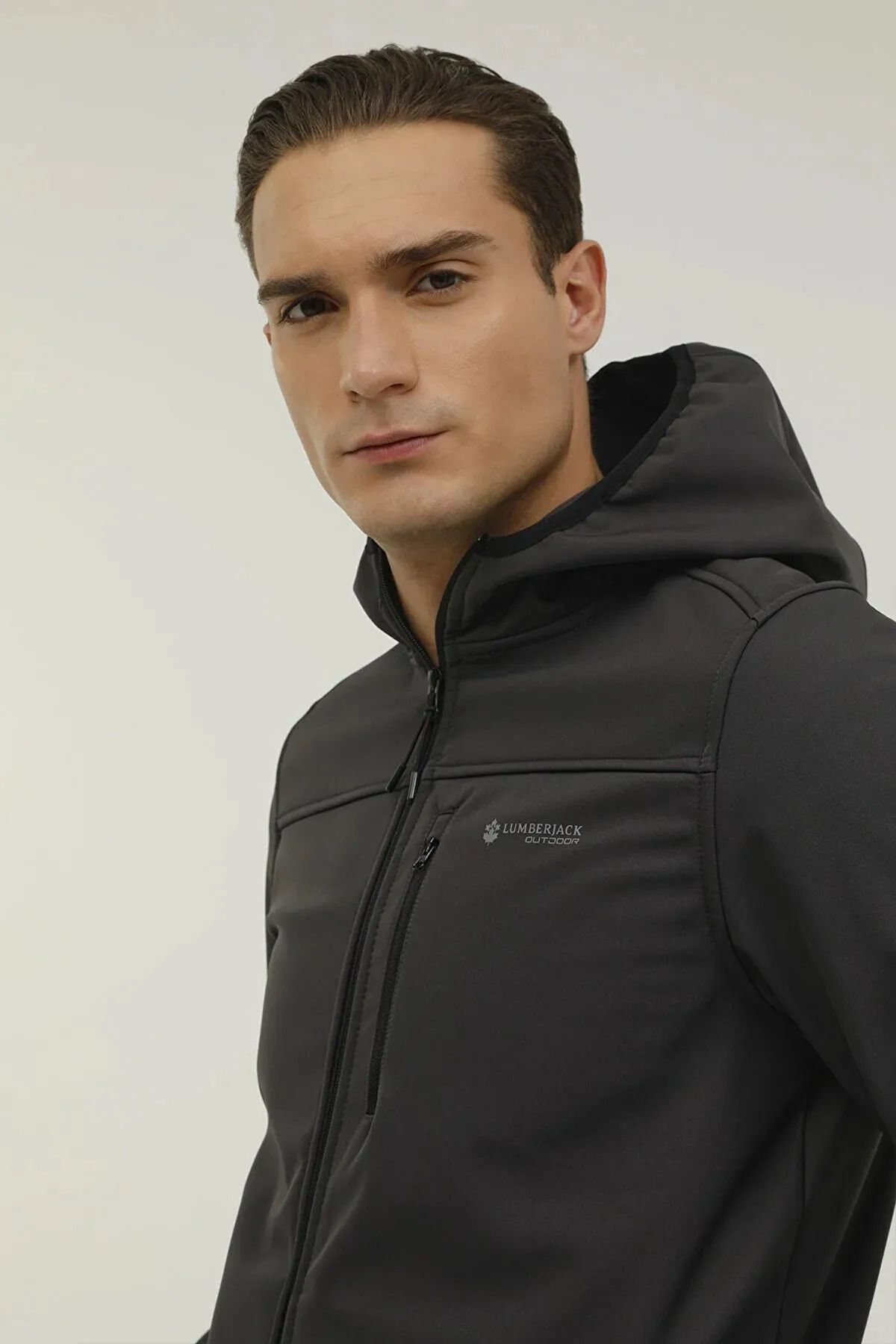 lumberjack-M-Gt16 Basic Softshell 2P Black - Anthracite Men's Softshell - 5