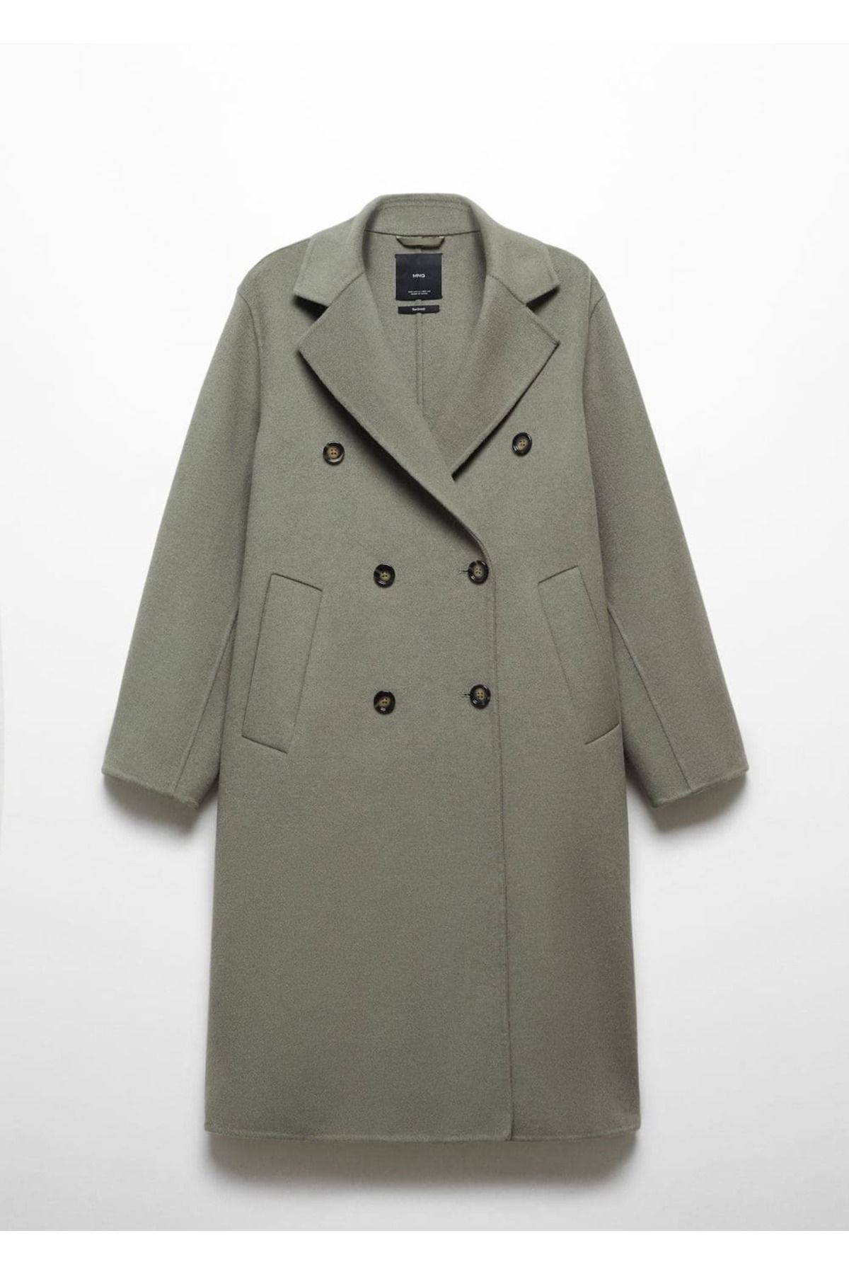 MANGO Woman-Handmade oversize wool coat 3
