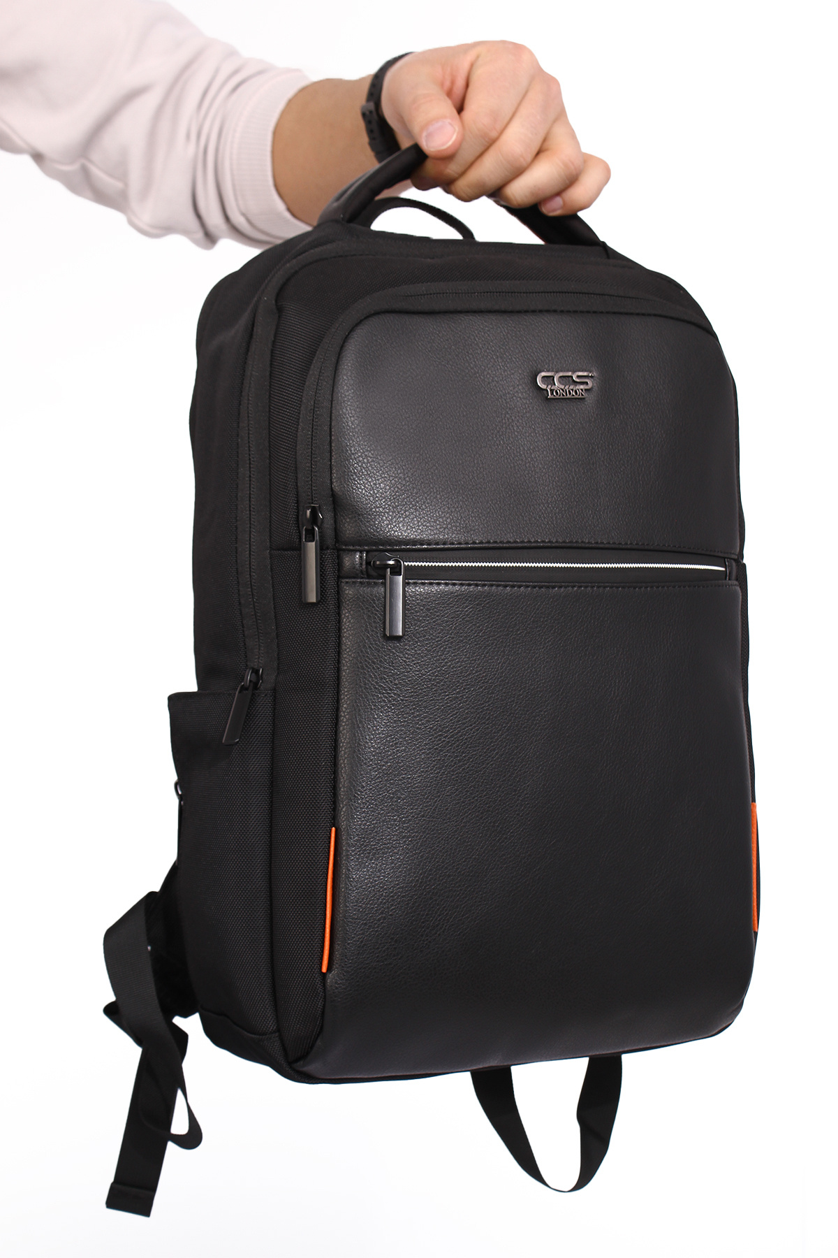  کوله پشتی لپ تاپ CCS 51440 با پورت USB، قاب EVRSK، مشکی