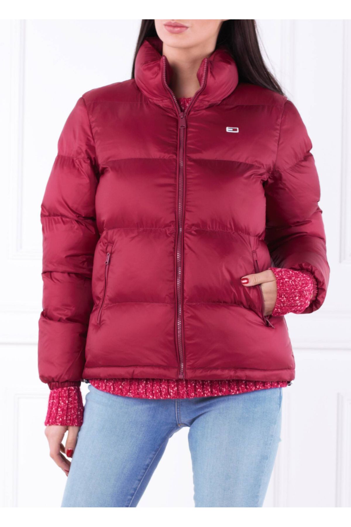 Tommy hilfiger hotsell burgundy jacket