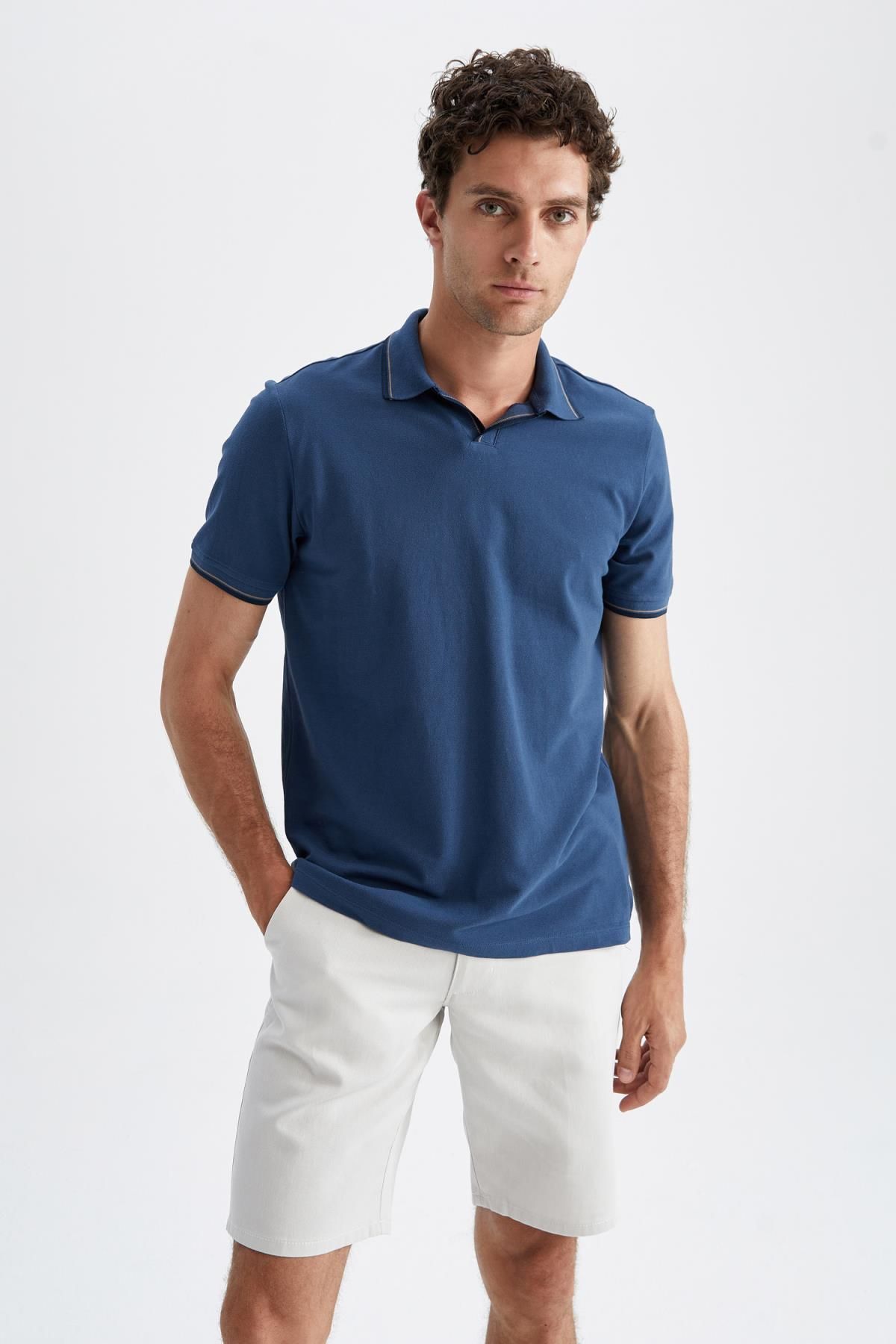 DeFacto-Regular Fit Basic Bermuda Shorts R4324az22sm 6