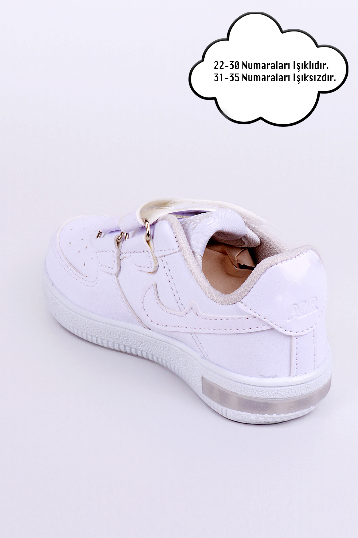 NS Little Girl's White Sneaker Sports Shoes (BUY 1 SIZE SMALL) Trendyol