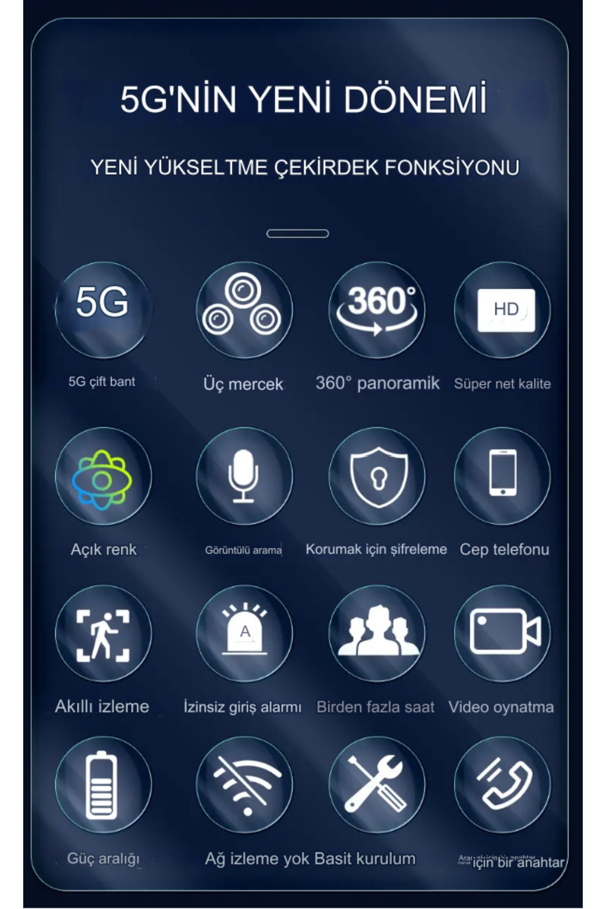 Genel Markalar 5G Destekli İnterkom Mobil Uzaktan Bebek İzleme Hareket Sensörlü Ev,Ofis,Hayvan,Yaşlı,Bakıcı Kamera fotoğrafı 3 (önizleme)