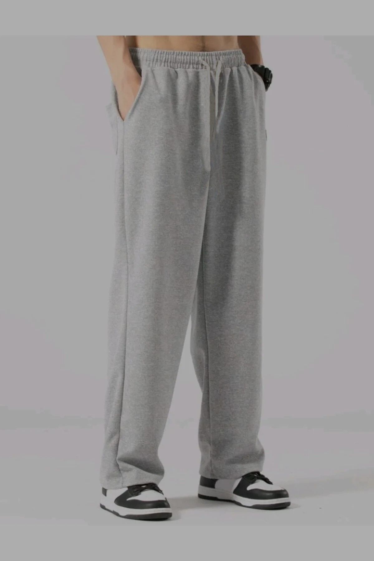 THE WHITE Pantaloni De Sport Unisex, Gri, Cu Croiala Relaxată Unisex - S