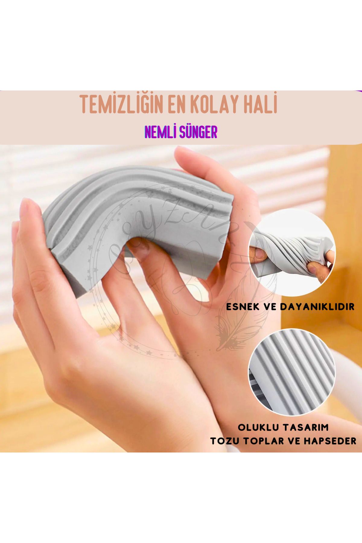 BEYZANA-Damp Duster Sponge - Multi-Purpose Cleaning Dust Sponge 2