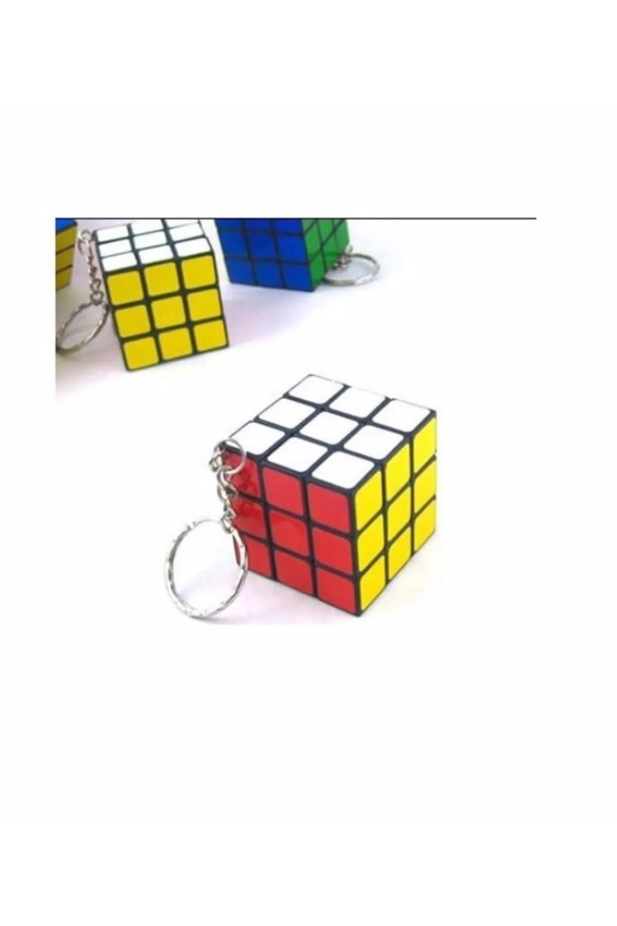 کی‌چین مکعب هوشمند اسباب‌بازی مکعب مینی ۳ تکه (۳×۳) خانواده