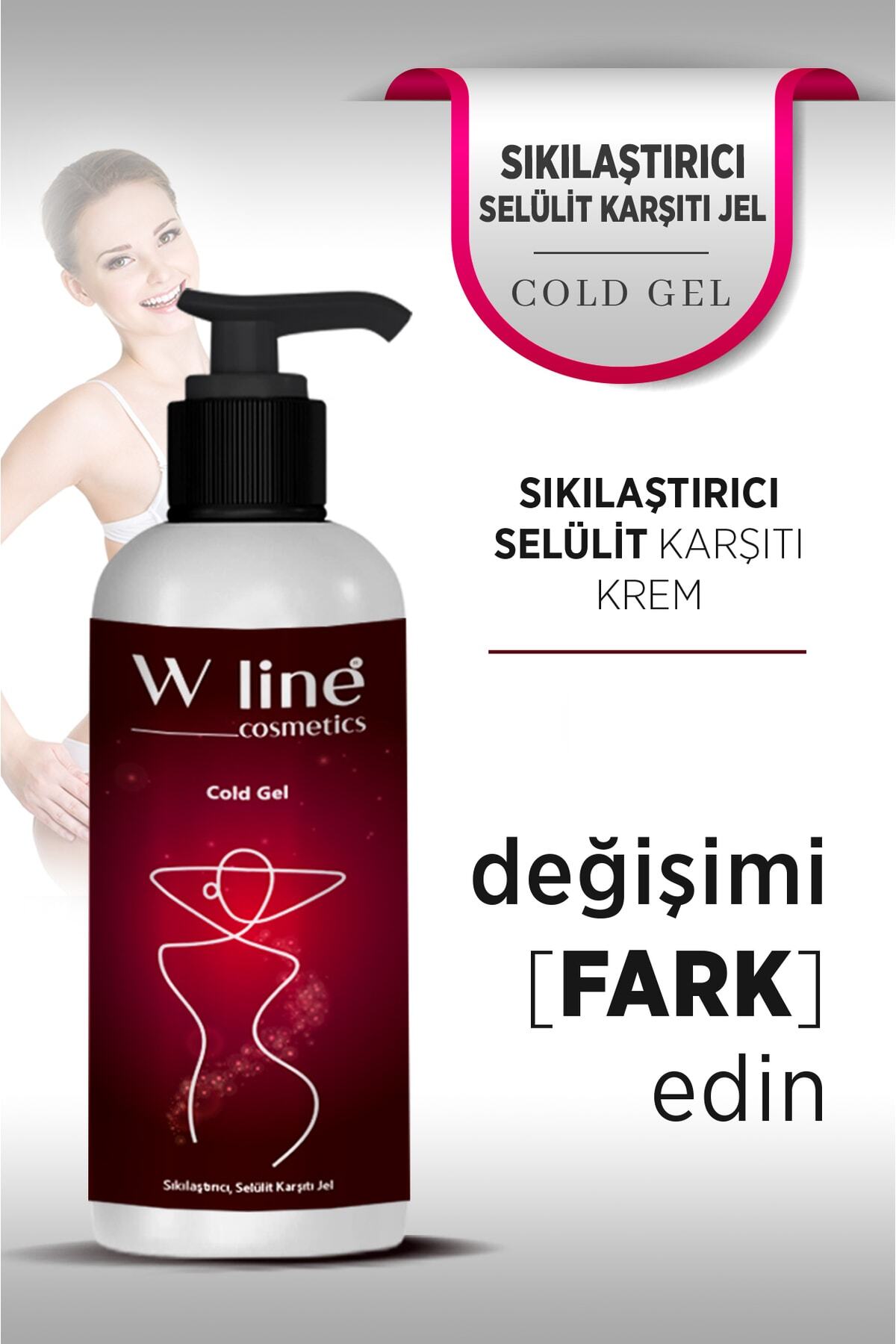 Selülit Ve Çatlak Karşıtı Bölgesel Için Soğuk Lipoliz Jel 250 Ml — wline lipoliz — تصویر 2 از 4