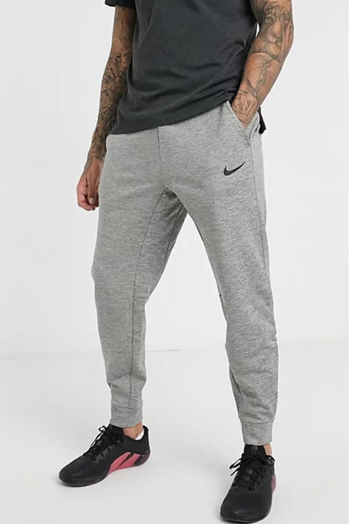 Grey and white nike joggers clearance