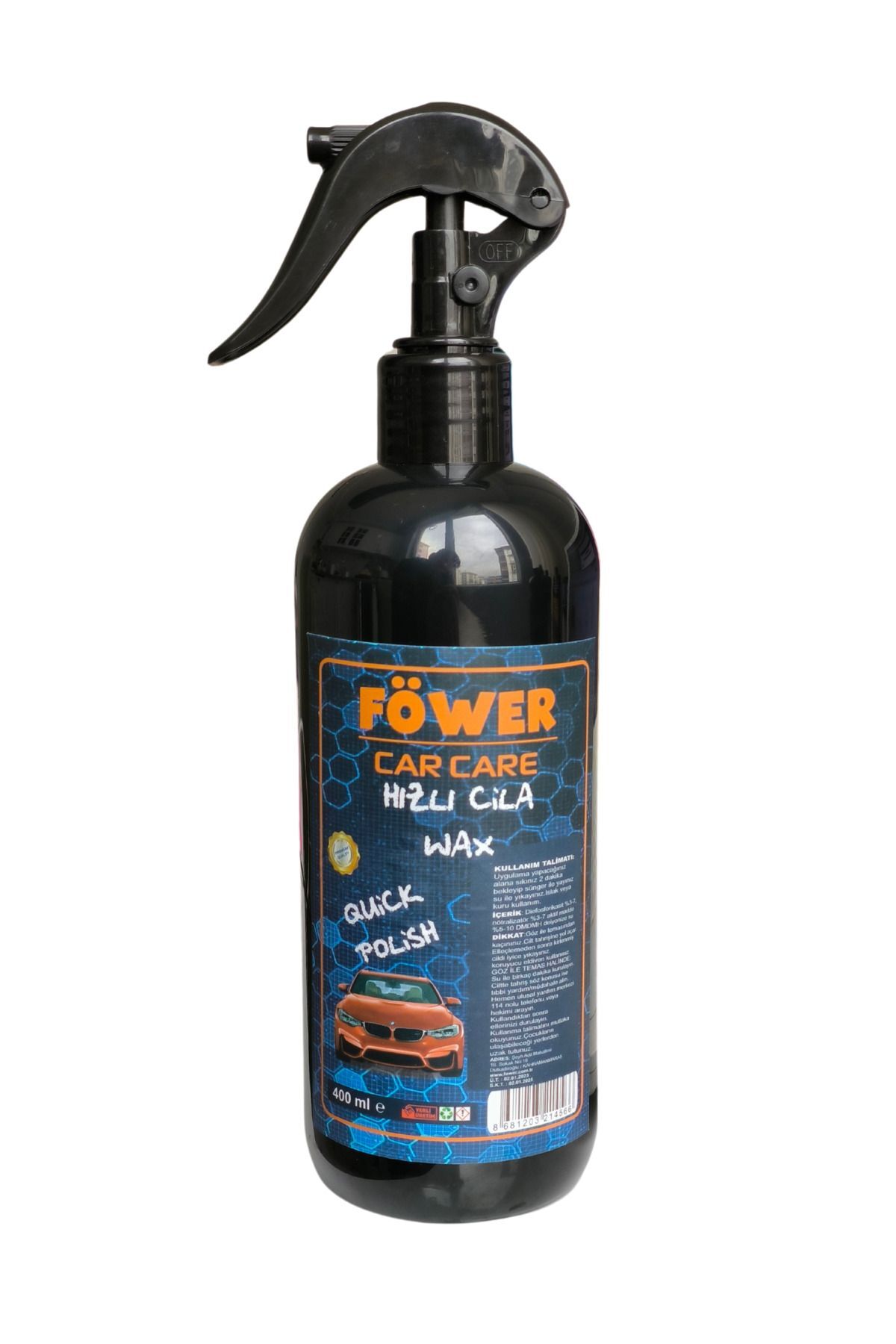 föwer Hızlı Cila Wax Islak Ve Kuru Kullanım Üstün Alman Formül Işıltısı