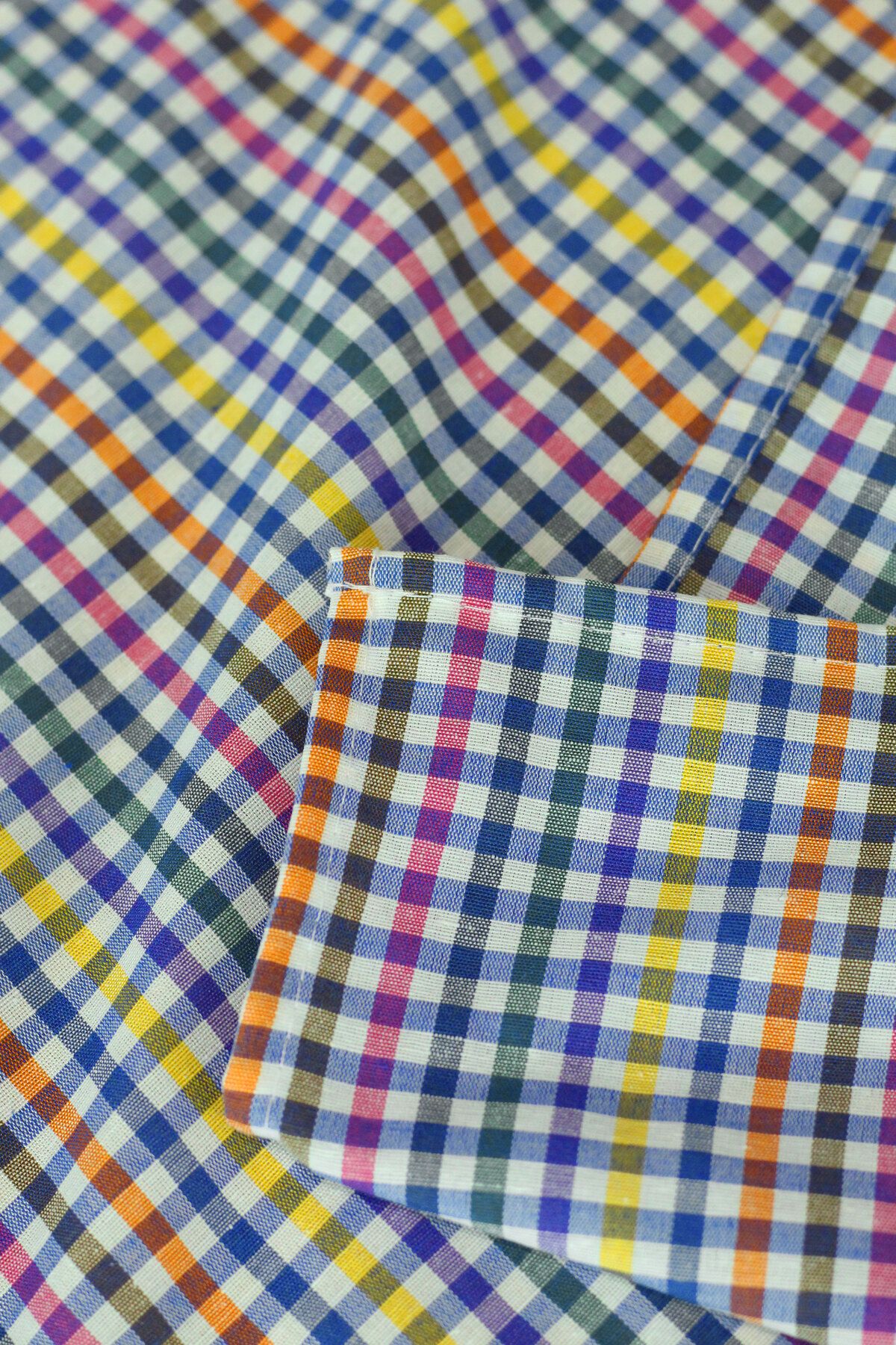 Soft Kare-130x170 Mixed Small Plaid Checkered Picnic Mat with Size Options 4