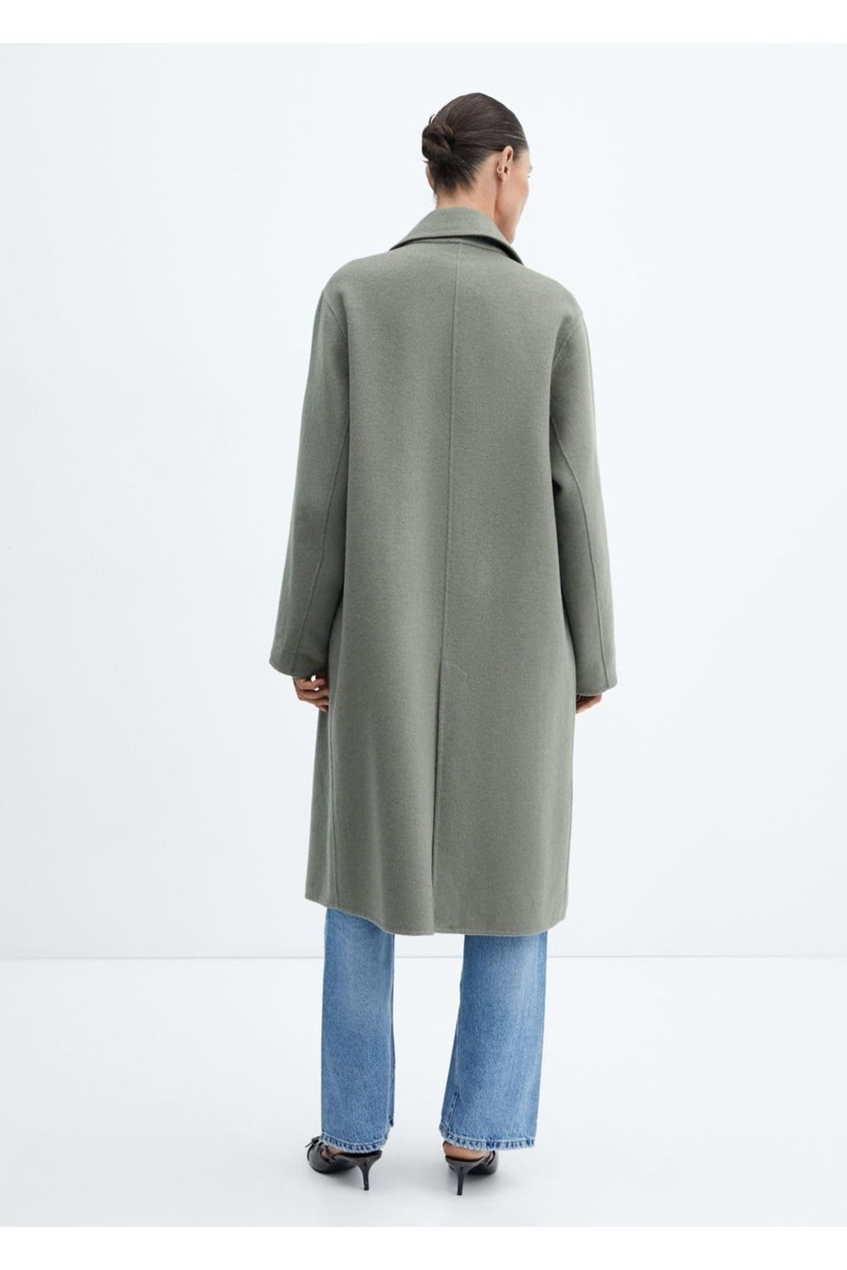 MANGO Woman-Handmade oversize wool coat 4
