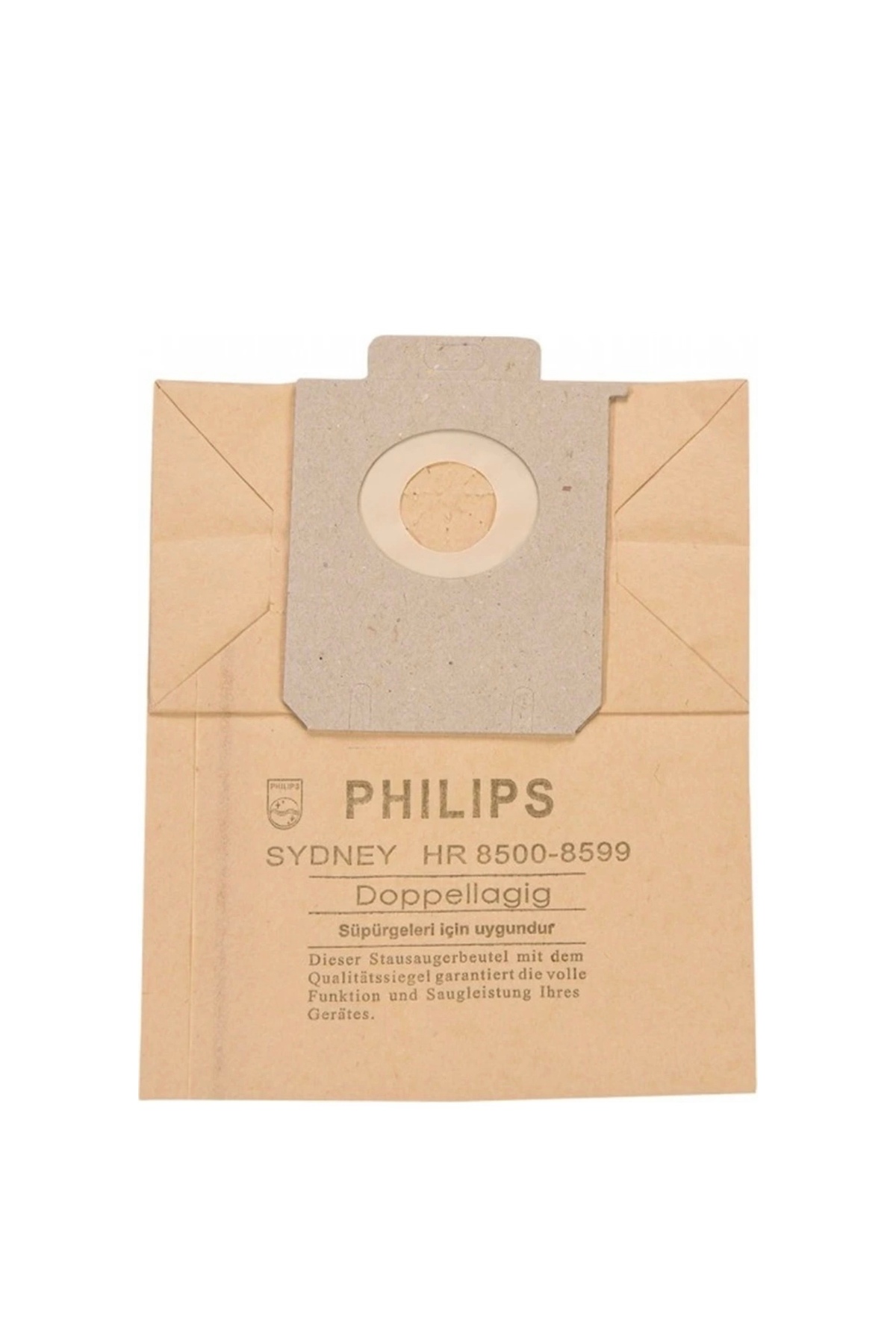 Philips Sydney HR 8500-8599 Kağıt Torba Eski Model 4 Adet Çift Katlı Astarlı 1.Kalite