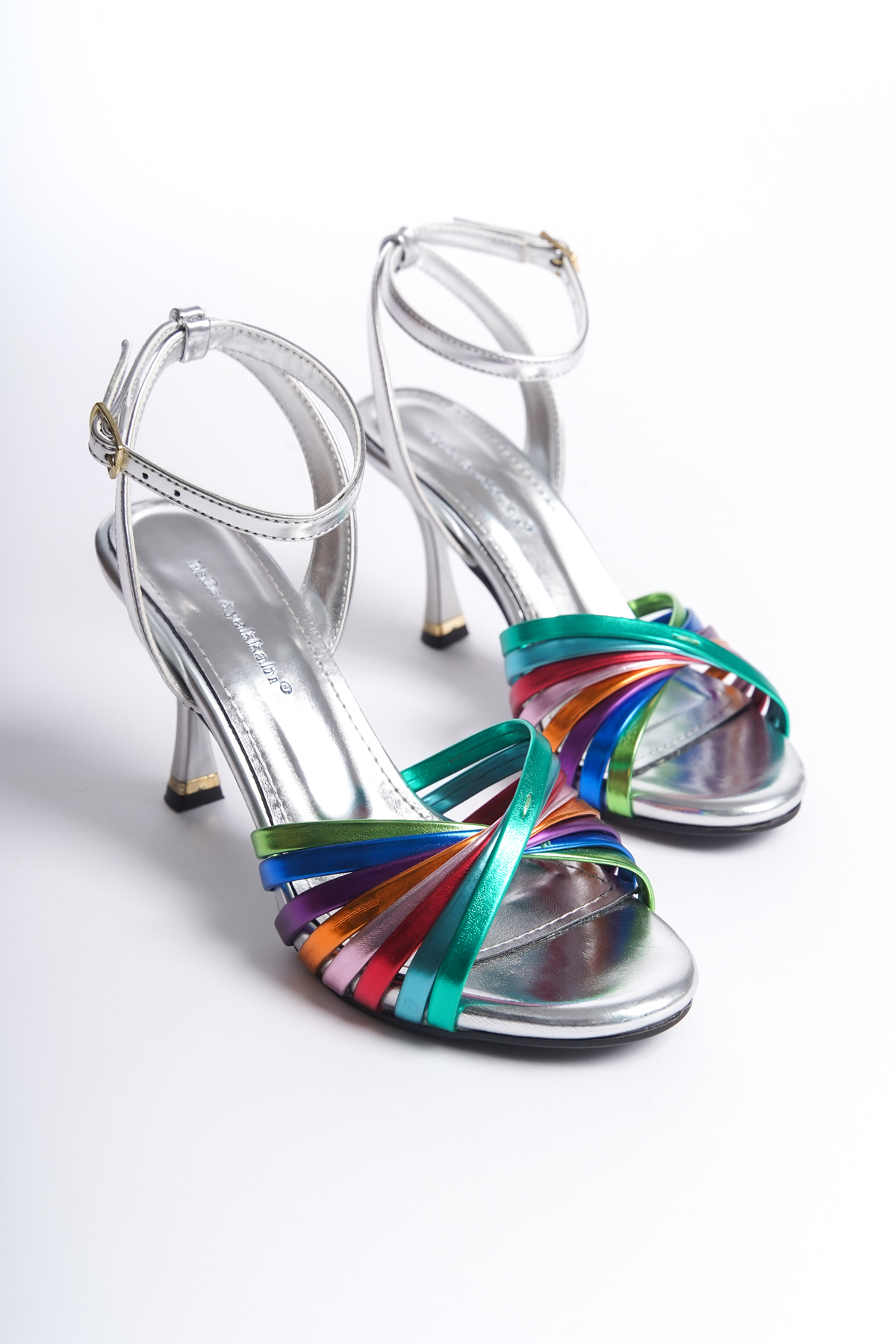 صندل زنانه نقره اي ZİESCE | BZN14005 اورجینال - تصویر 4