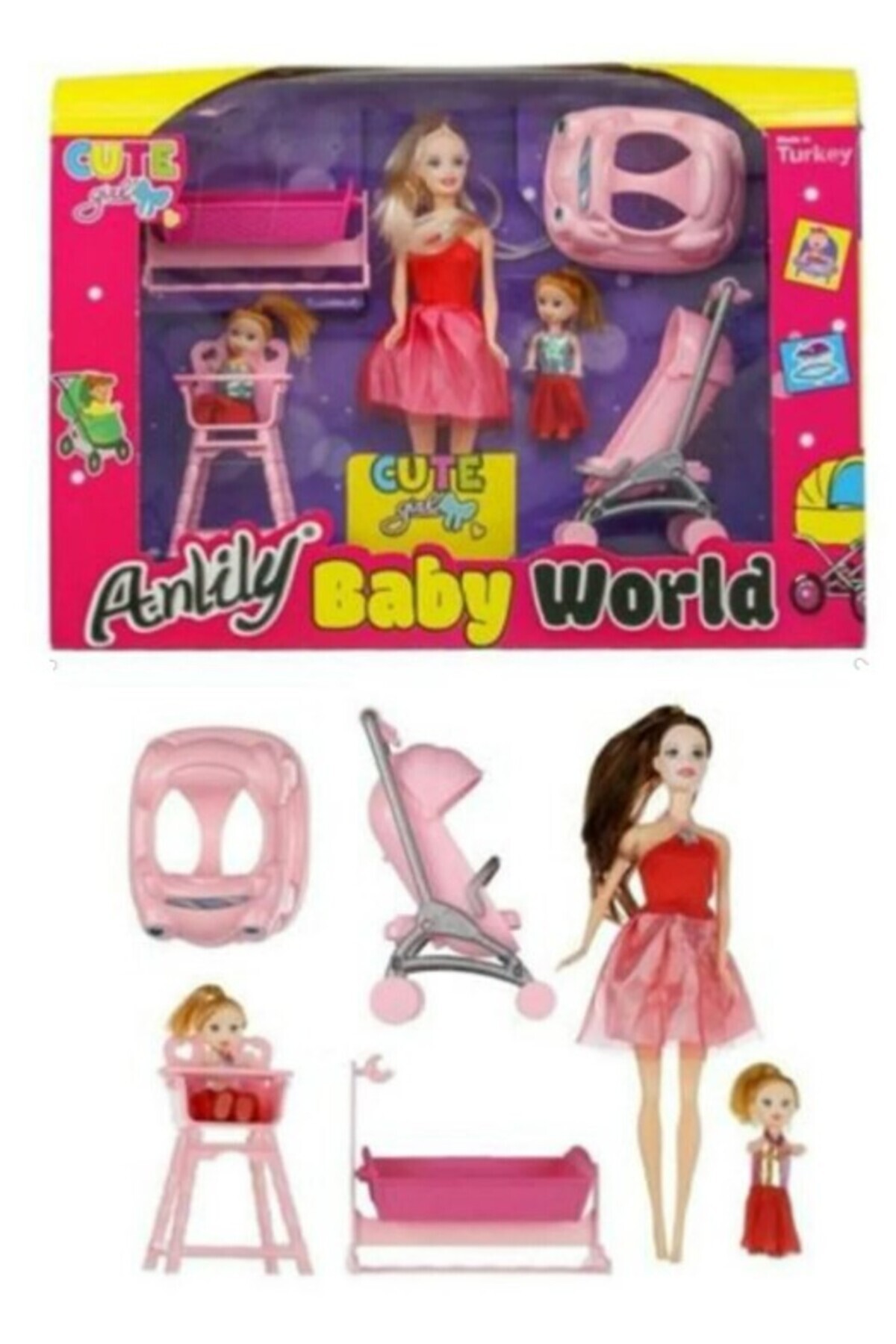 oydaş oyuncak 2431 Anlily Kutuda Baby World Anne Bebek Oyuncak fotoğrafı 2 (önizleme)