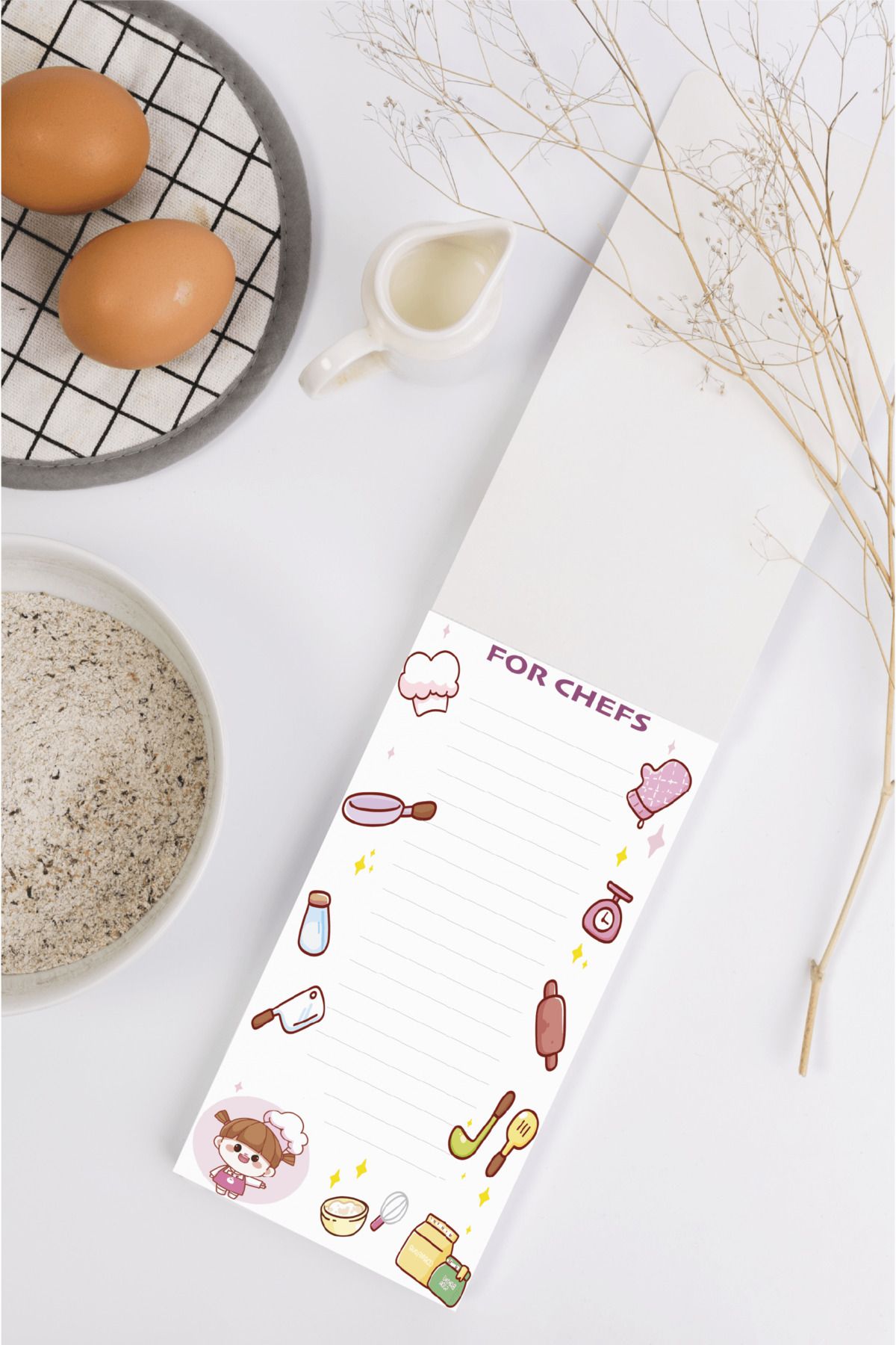 BULUT DİJİTAL-Set of 3/to Do List /for Chefs/ To Do List 4