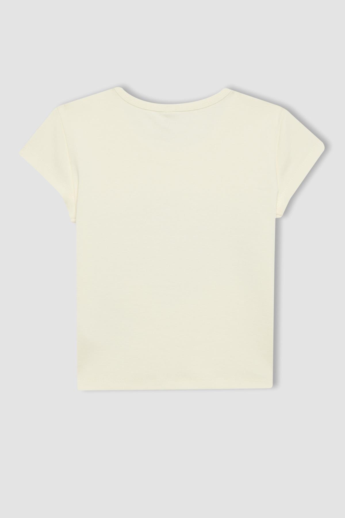 تی شرت دخترانه دفاکتو | C2953A824SM Defacto - Image 3