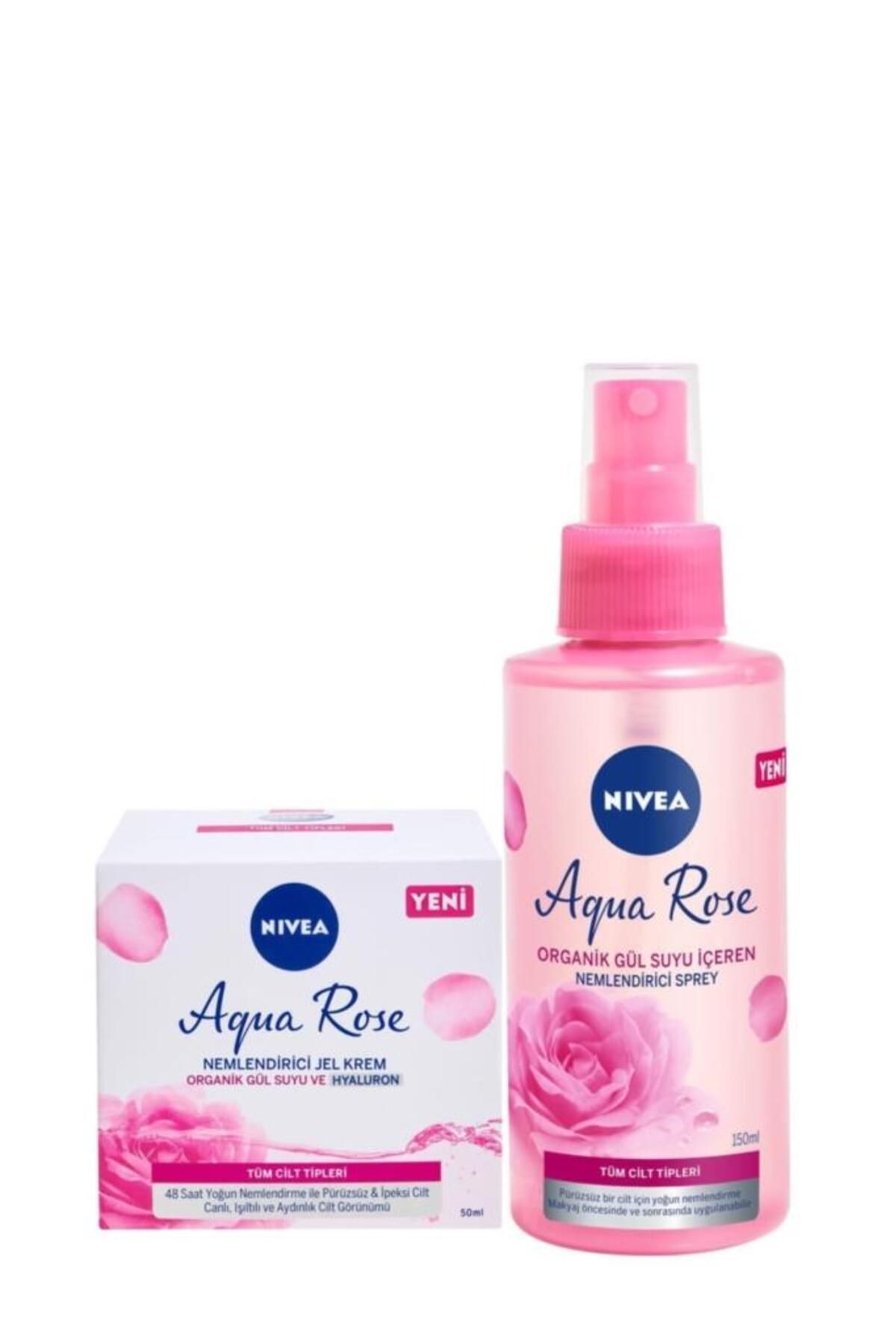 NIVEA Aqua Rose Гель-крем 50 мл Спрей Aqua Rose 150 мл TYC00393748491