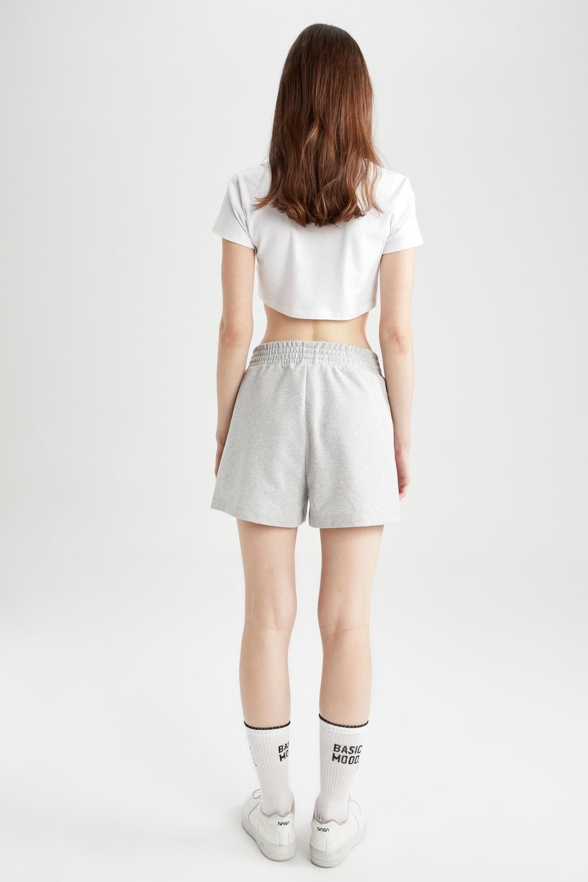 DeFacto-Regular Fit Basic Straight Shorts U3357Az23Sm 7