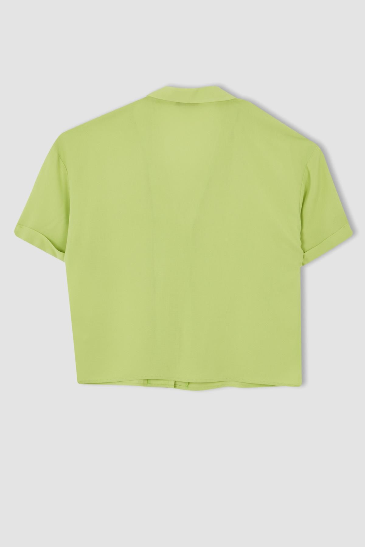 DeFacto-Relax Fit pizsama gallérral rövid ujjú ing W6864az22sm 7