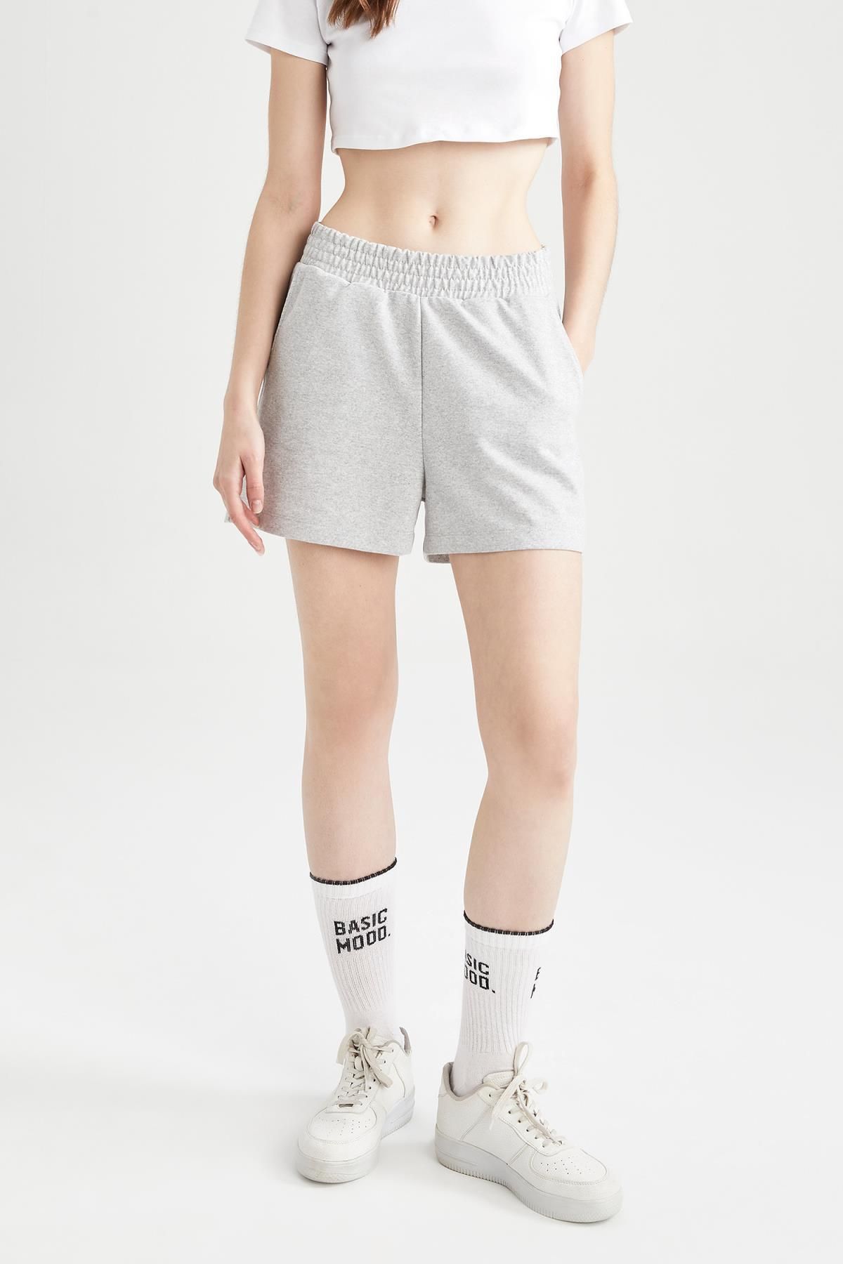 DeFacto-Regular Fit Basic Straight Shorts U3357Az23Sm 5