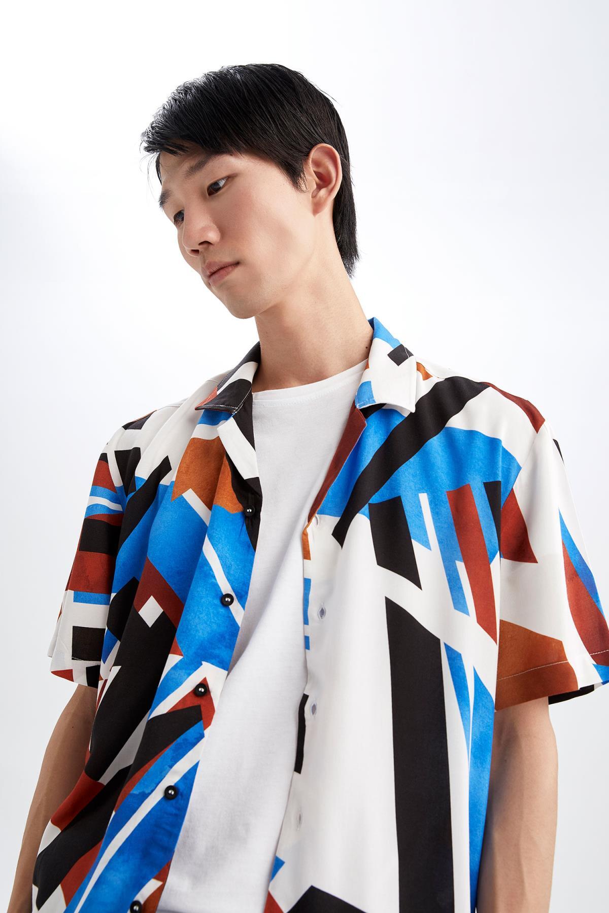 پیراهن مردانه دفاکتو | Y8930AZ22HS Defacto - Image 4