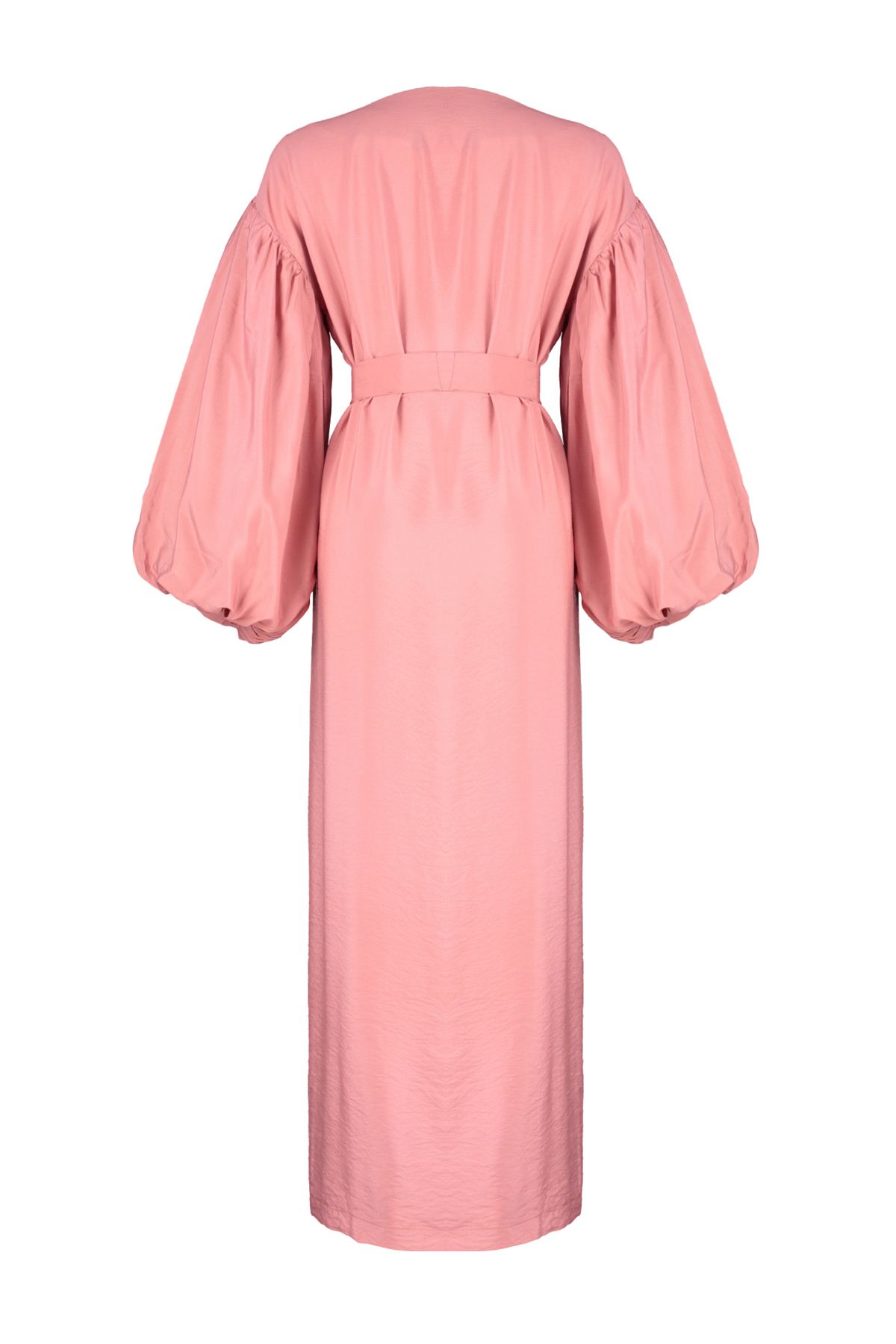 Trendyol Modest-Αποξηραμένο τριαντάφυλλο με μακρύ υφαντό καπάκι &amp; Ferace &amp; Abaya TCTSS24KF00001 8