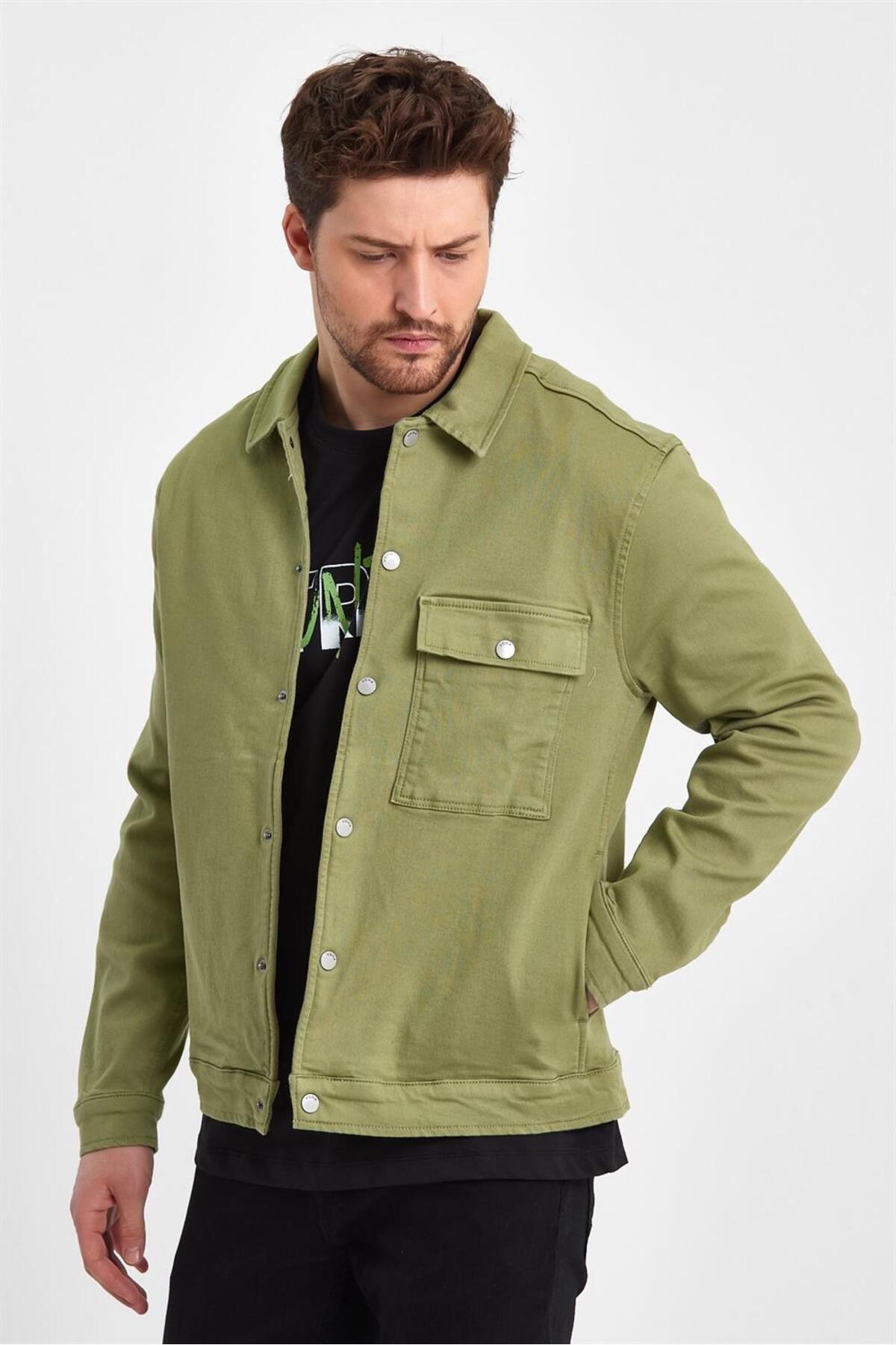 Denim new arrivals jacket khaki