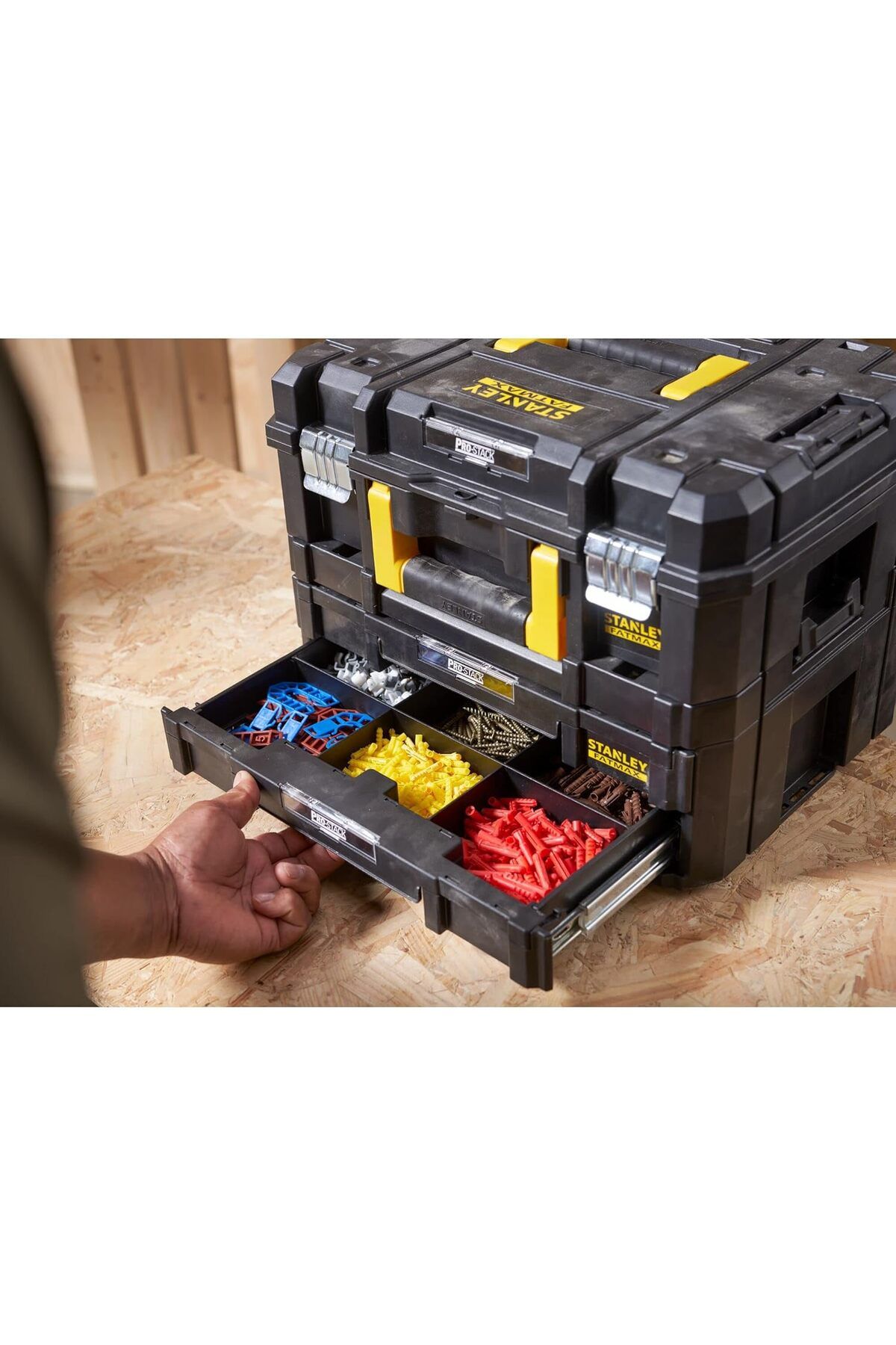 Stanley-Combo Kit Compatible With FATMAX FMST1-71981 Waterproof Tool Box And PRO-STACK Two-Drawer Chest 5