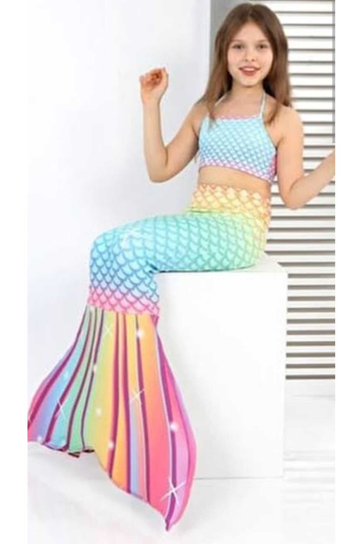 Girl Mermaid Swimsuit Costume