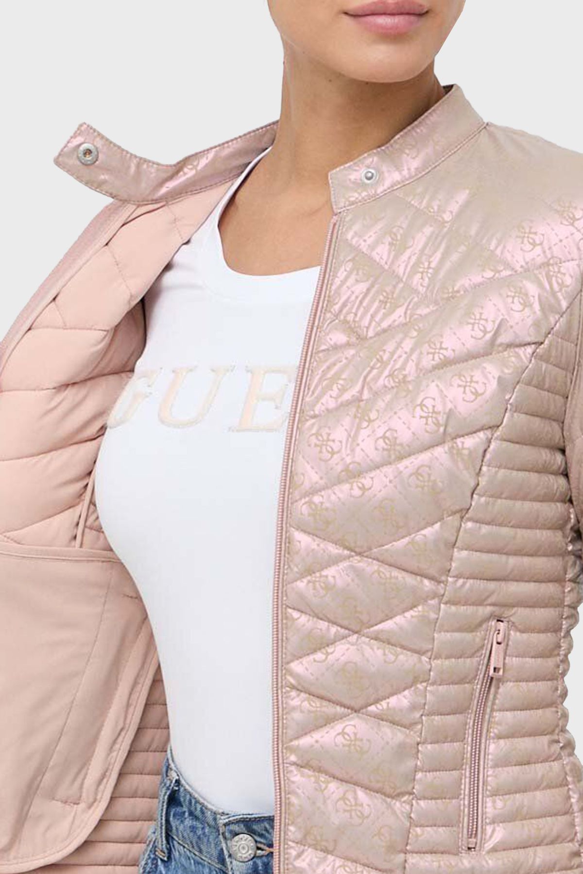 Guess metallic hot sale jacket