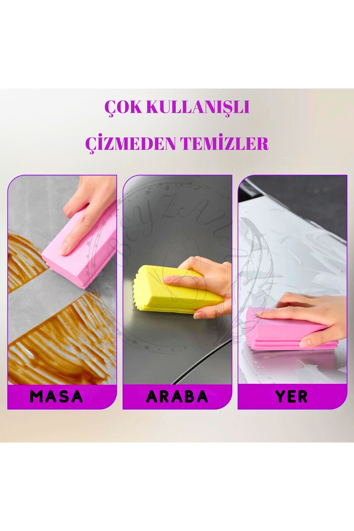 BEYZANA-Damp Duster Sponge - Multi-Purpose Cleaning Dust Sponge 3