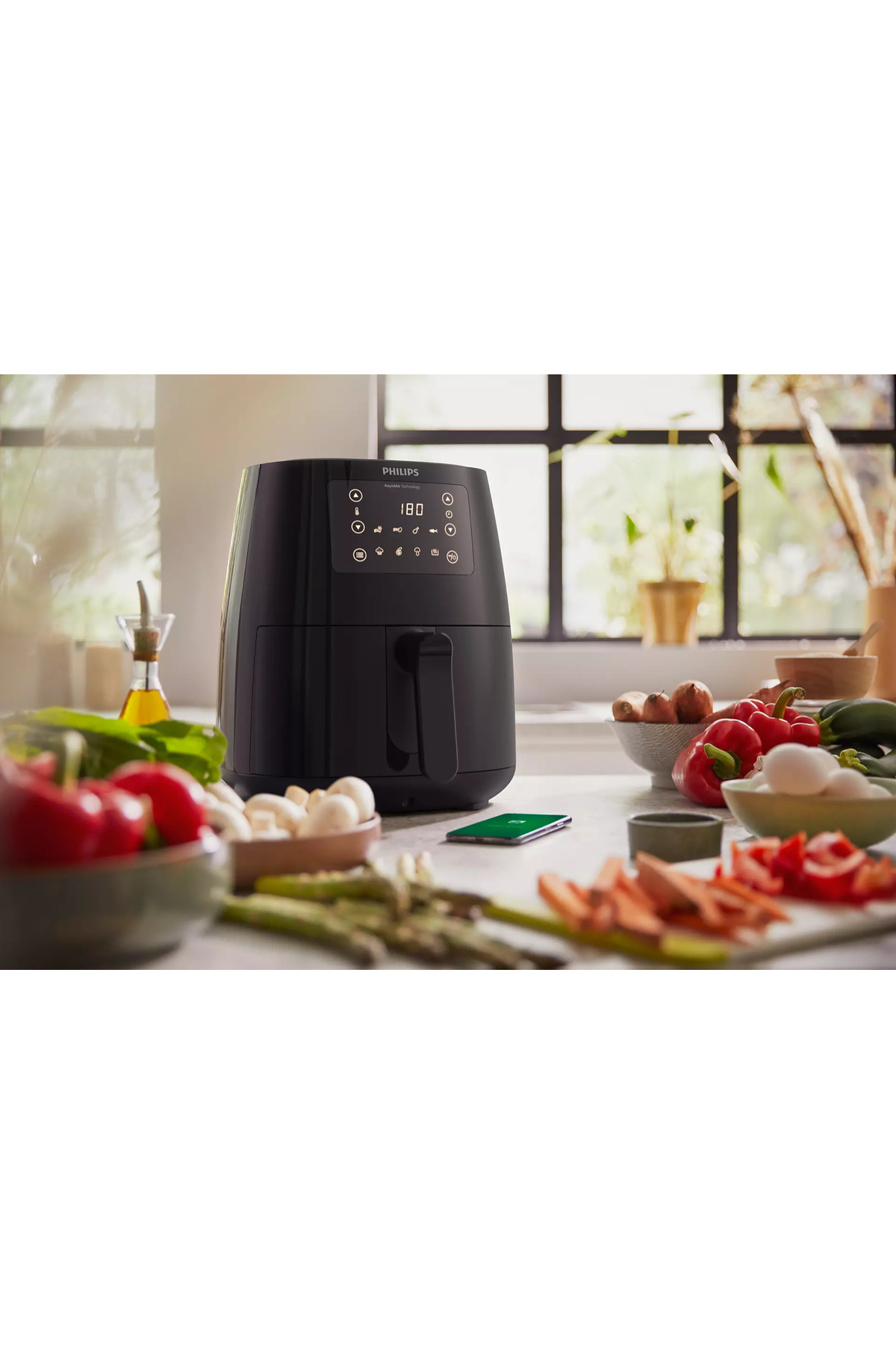 Philips Airfryer Siyah Premium Özellikli L