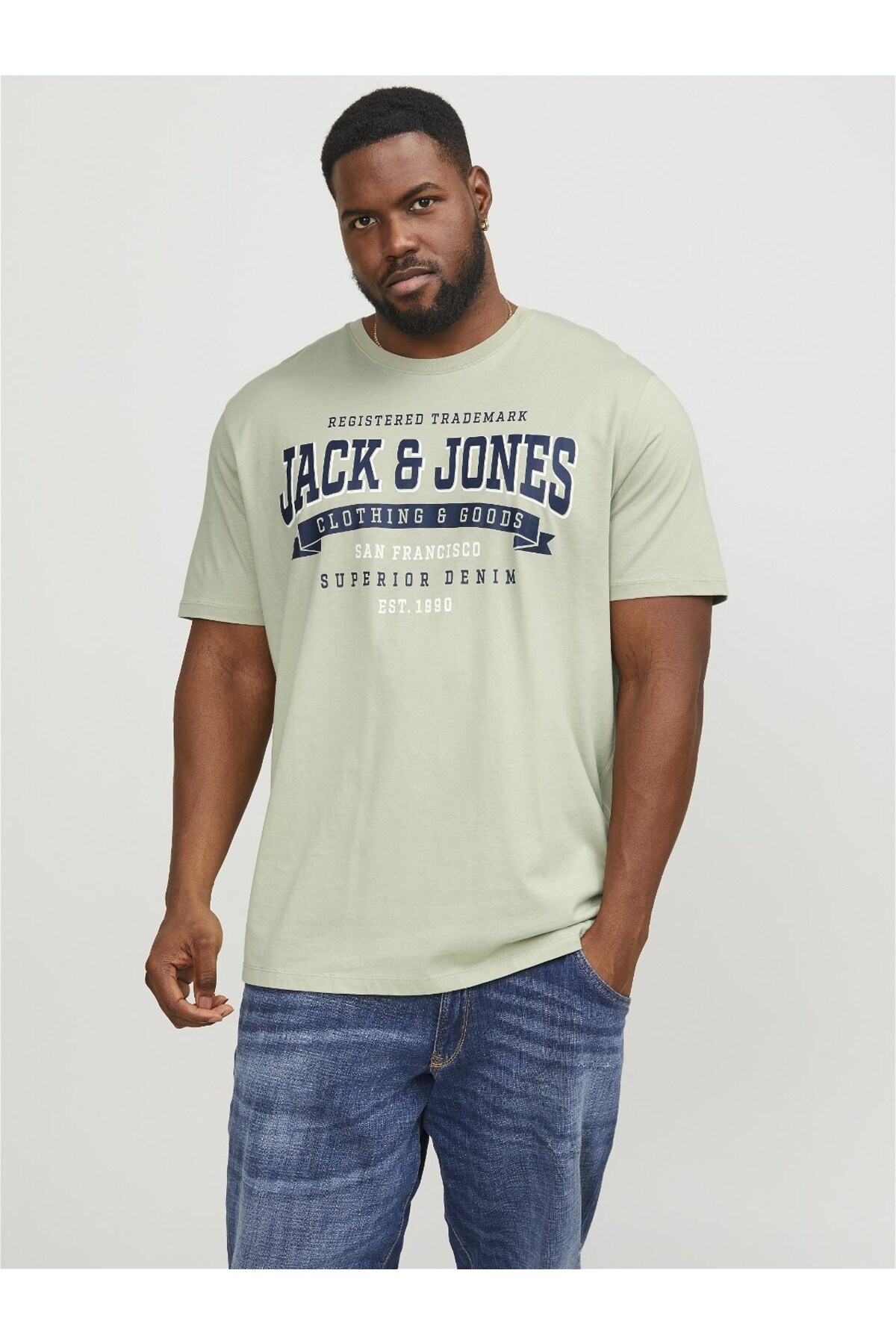 تیشرت مردانه سبز جک اند جونز | TYCL7LZWVN170819139887083 اورجینال - تصویر 2