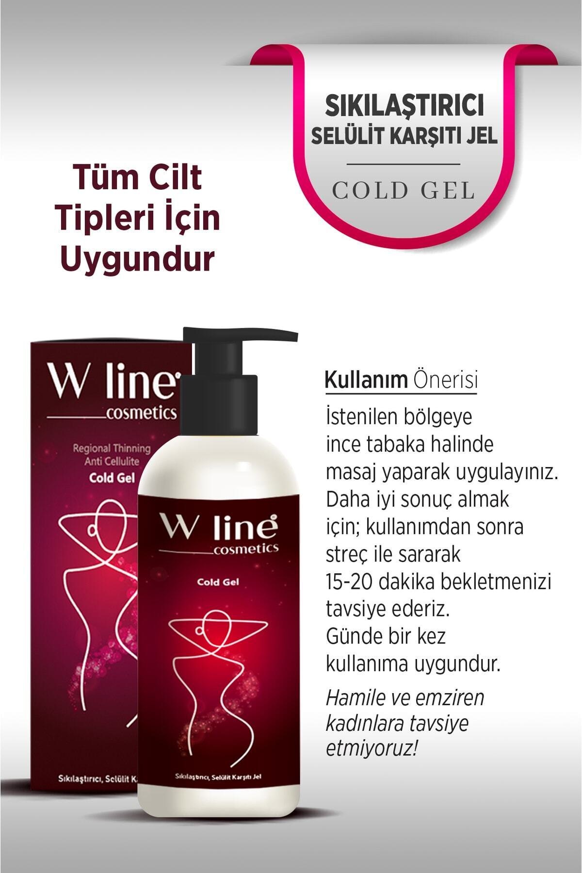 Selülit Ve Çatlak Karşıtı Bölgesel Için Soğuk Lipoliz Jel 250 Ml — wline lipoliz — تصویر 4 از 4