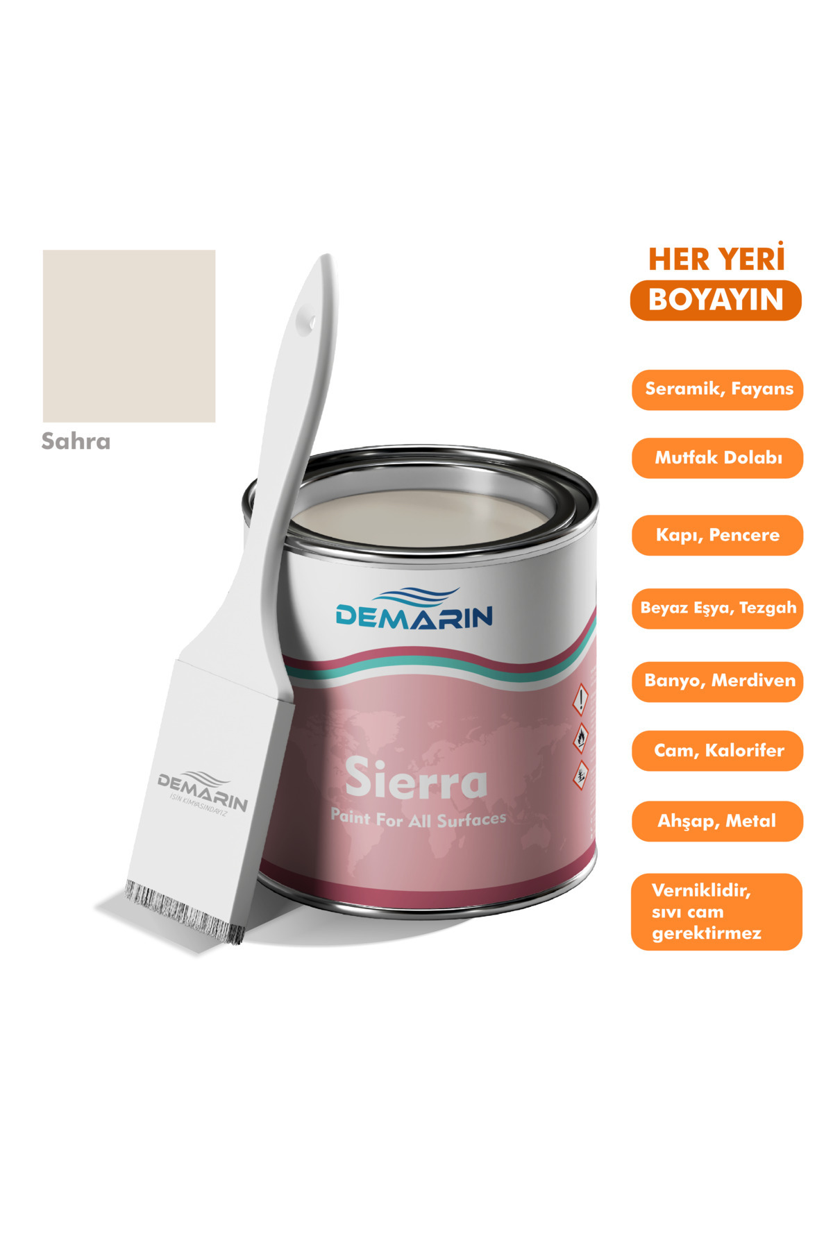 Sierra One Component Painting Everything Tiles, Countertops, Ceramics, Furniture, Floor Paint 1 Kg