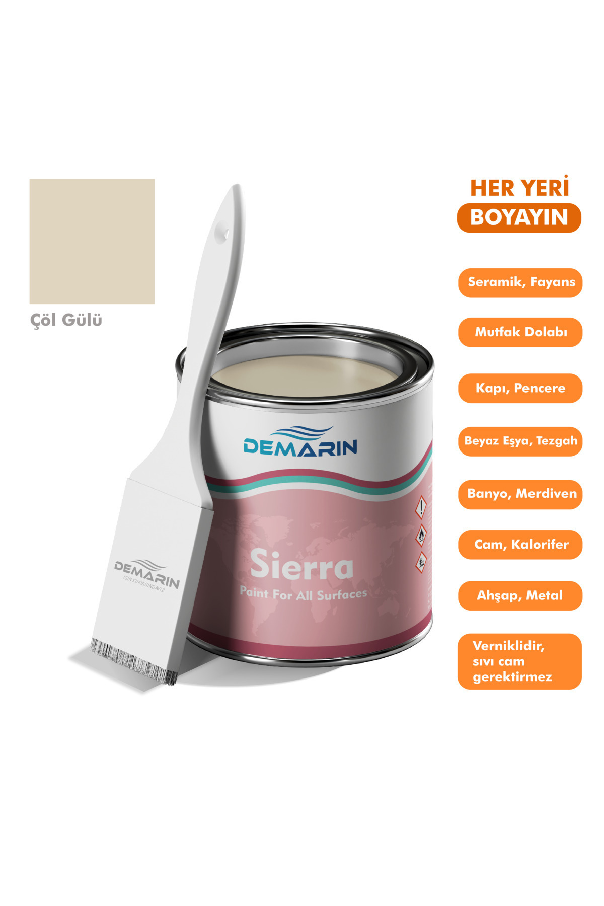 Painting Everything Sierra One Component Tiles, Countertops, Ceramics, Furniture, Floor Paint 1 Kg