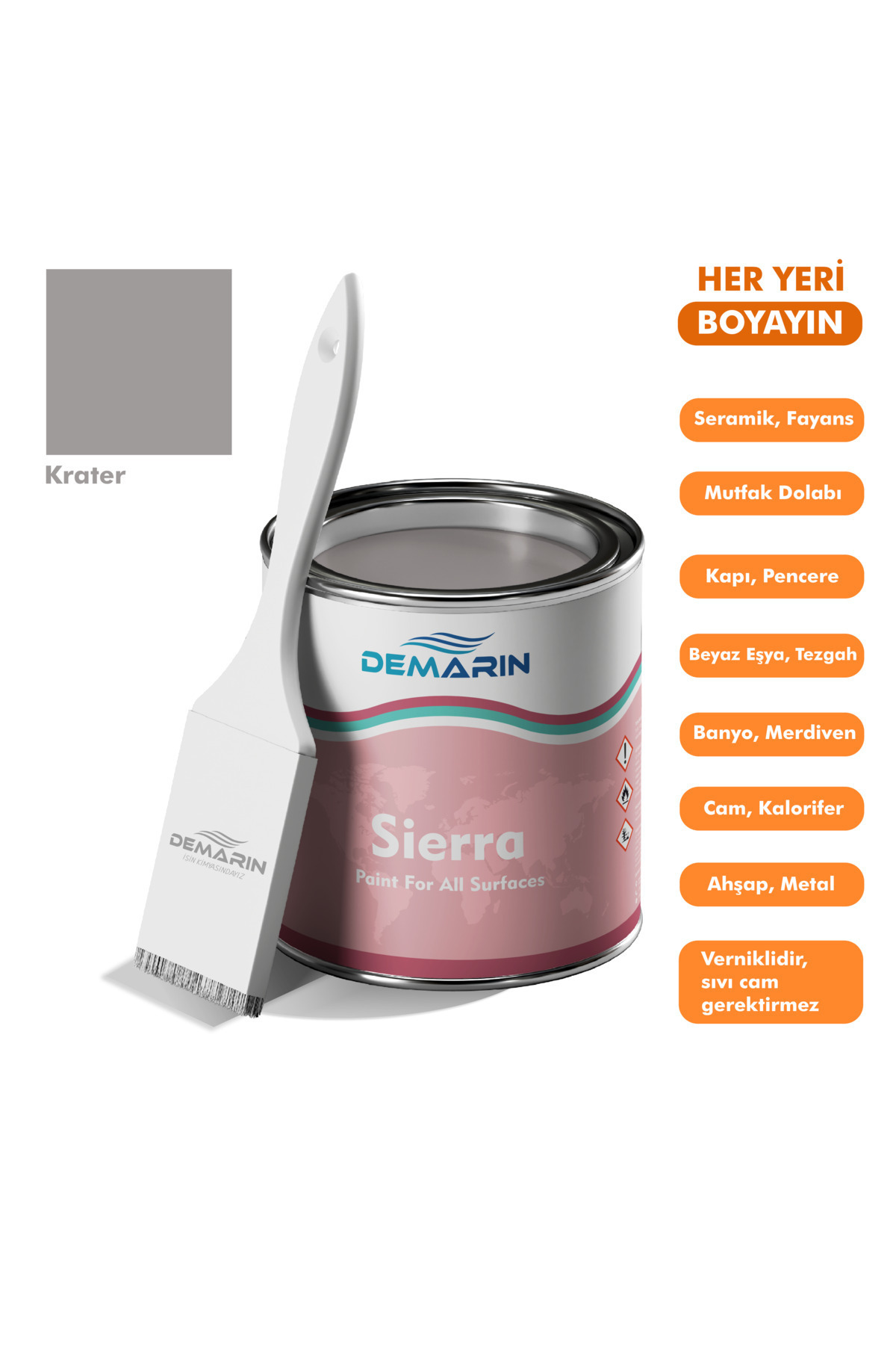 Sierra One Component Painting Everything Tiles, Countertops, Ceramics, Furniture, Floor Paint 1 Kg