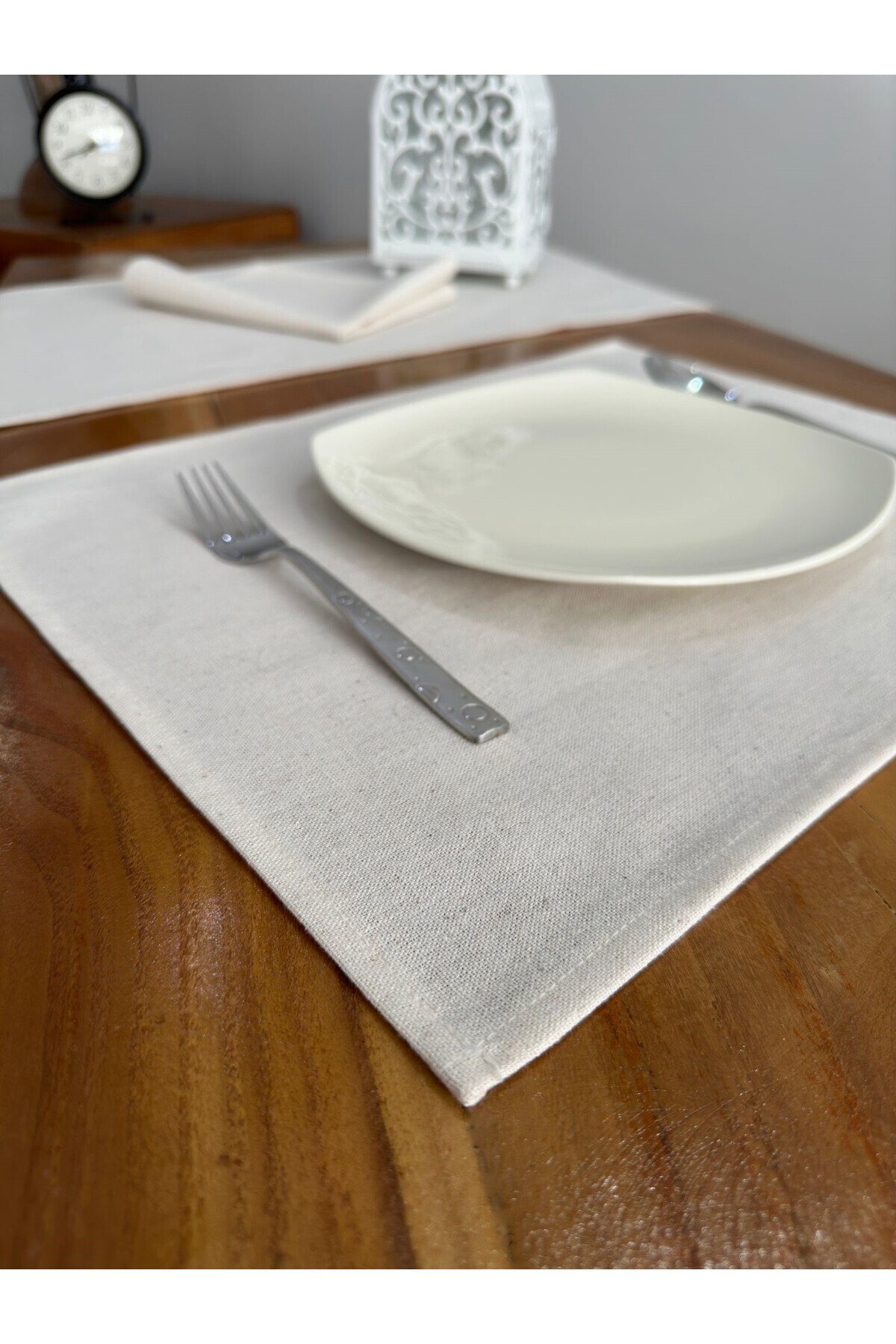 6-Piece Linen American Service 40 x 40