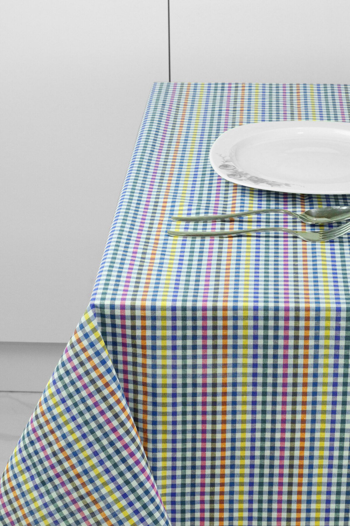 Soft Kare-130x170 Mixed Small Plaid Checkered Picnic Mat with Size Options 2