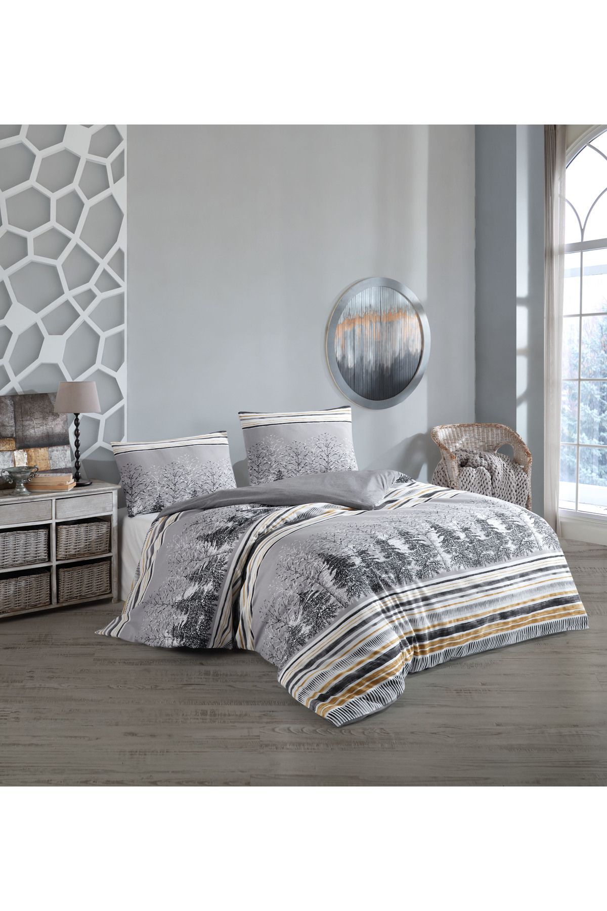 üntaş-UNITAS GREY FASHION TREE DUBLĂ PERSONALĂ DUBLĂ SET HOVER DE PLUME CU DUBLE FACE grimodağaçiftset 1
